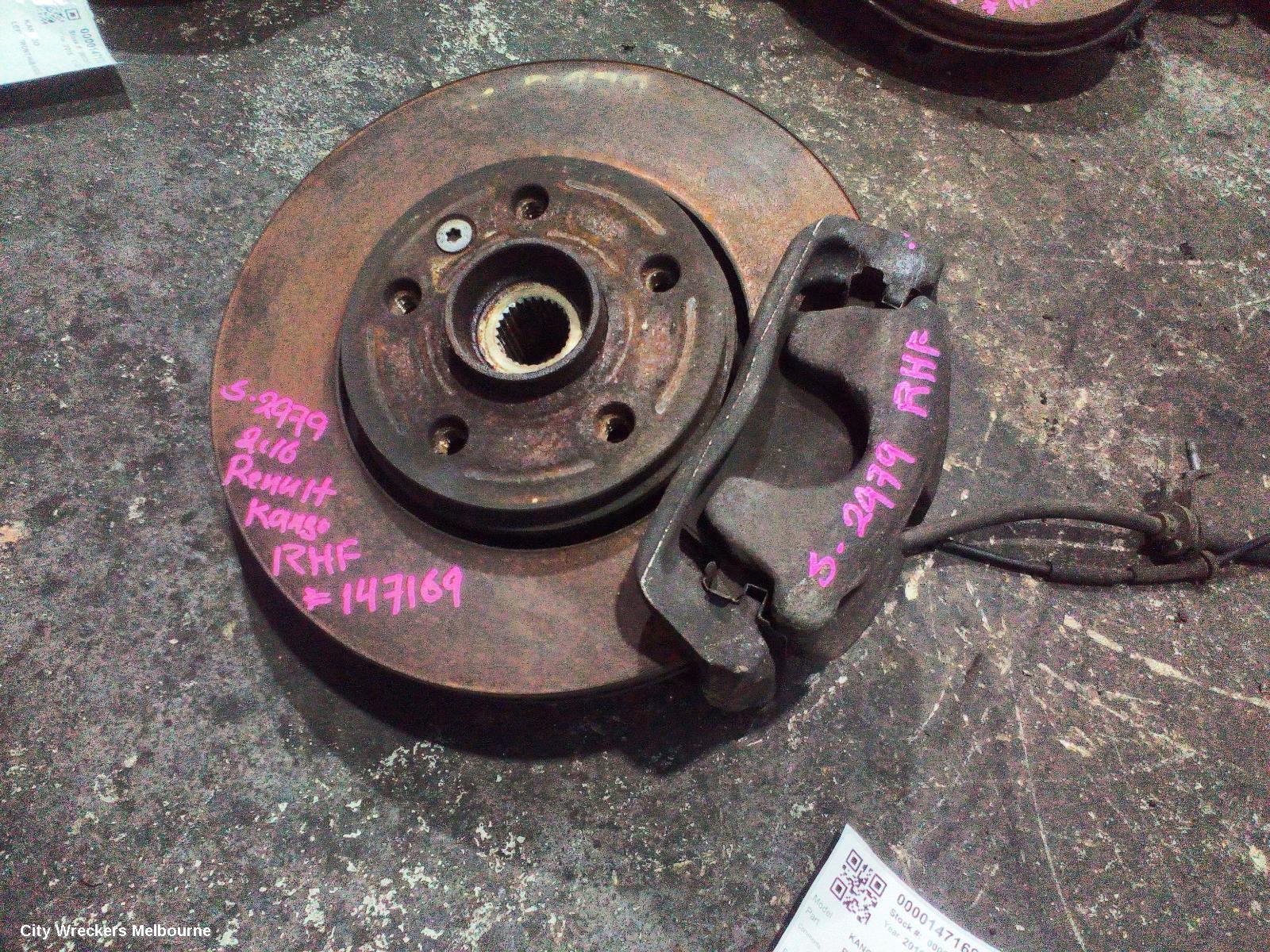 RENAULT KANGOO RIGHT FRONT HUB ASSEMBLY, X61, 10/2010 - 02/2022
