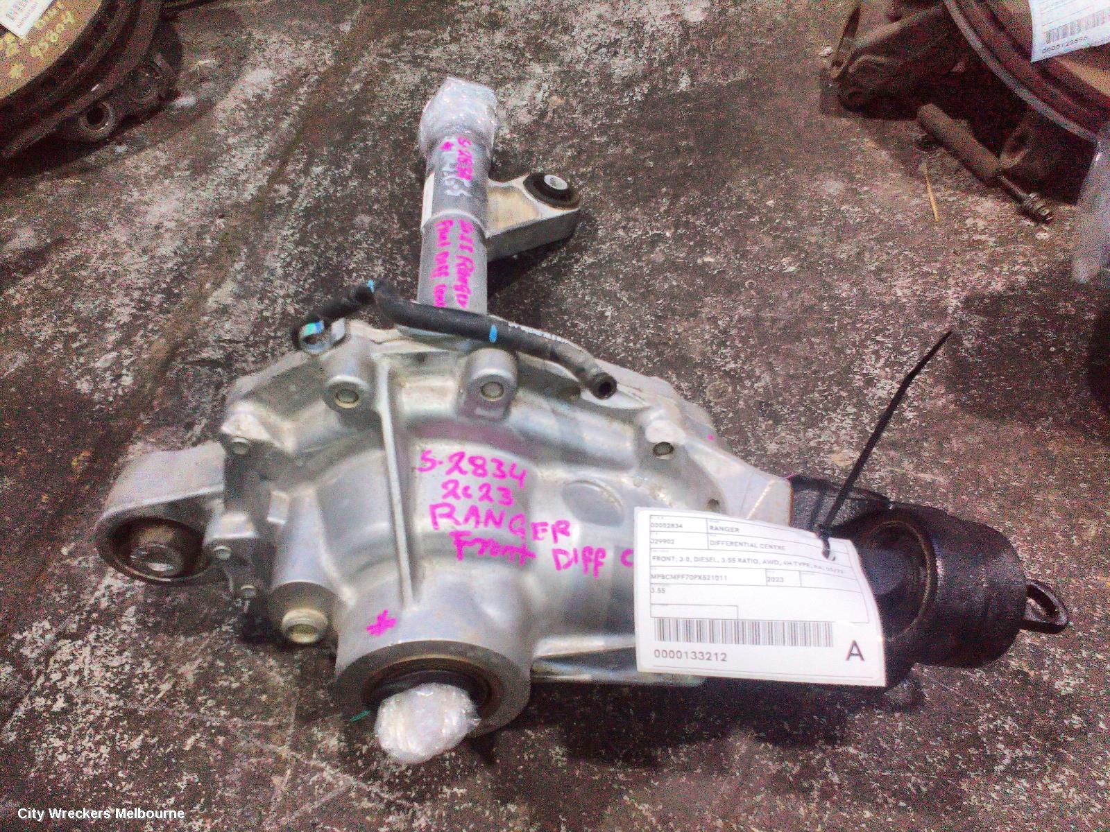 FORD RANGER DIFFERENTIAL CENTRE, FRONT, 3.0, DIESEL, 3.55 RATIO, AWD, 4H TYPE, RA, 05/2022 ONWARDS