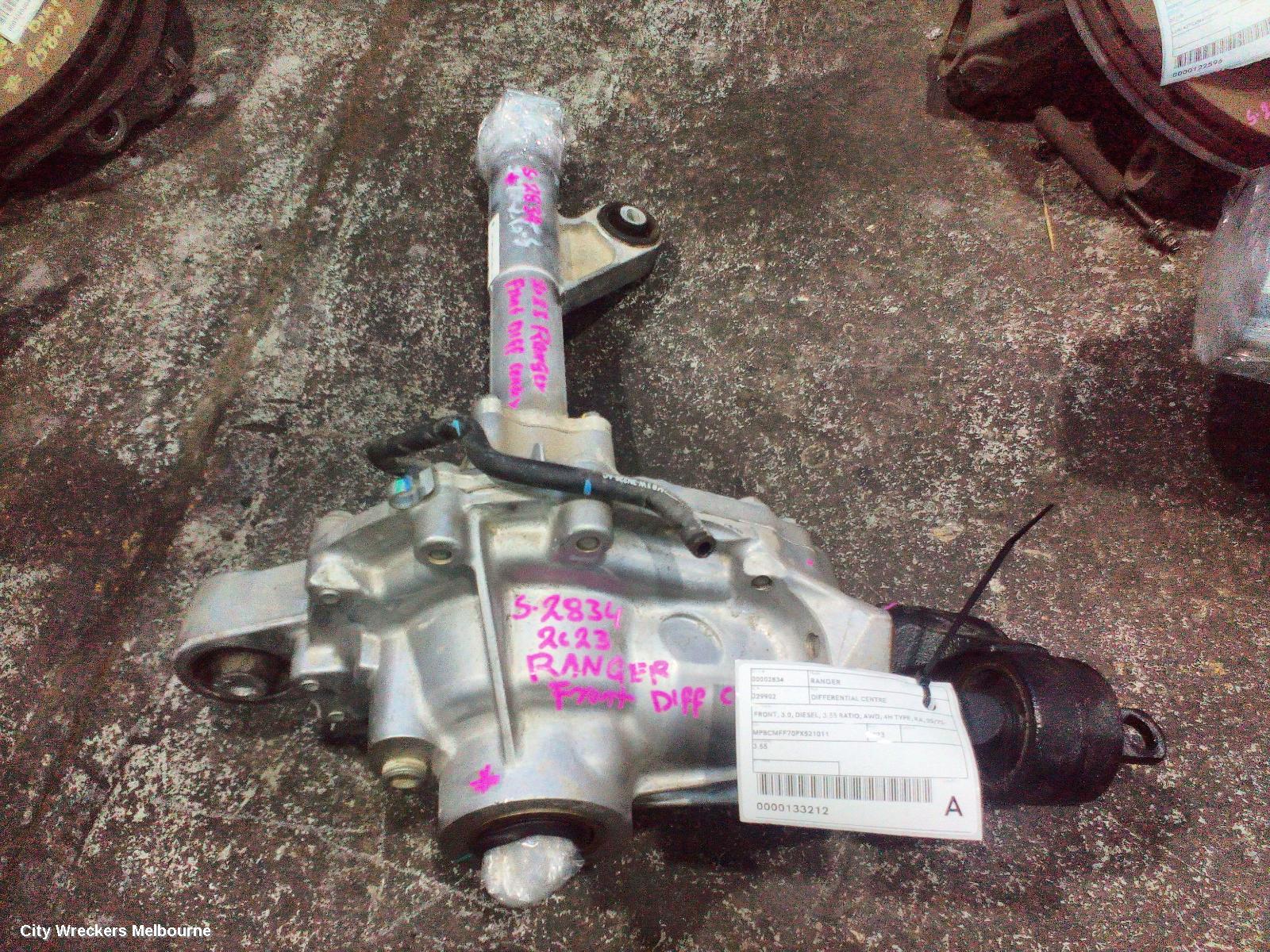 FORD RANGER DIFFERENTIAL CENTRE, FRONT, 3.0, DIESEL, 3.55 RATIO, AWD, 4H TYPE, RA, 05/2022 ONWARDS