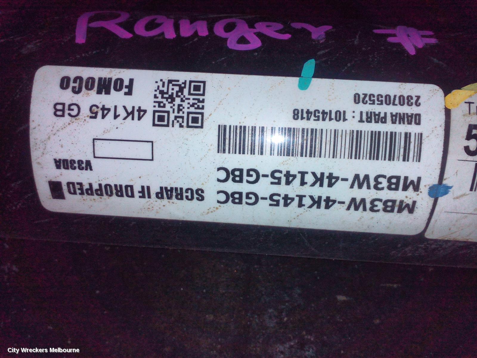 FORD RANGER REAR DRIVE SHAFT, RA, DIESEL, 3.0, TURBO, AUTO, AWD, 05/2022 ONWARDS