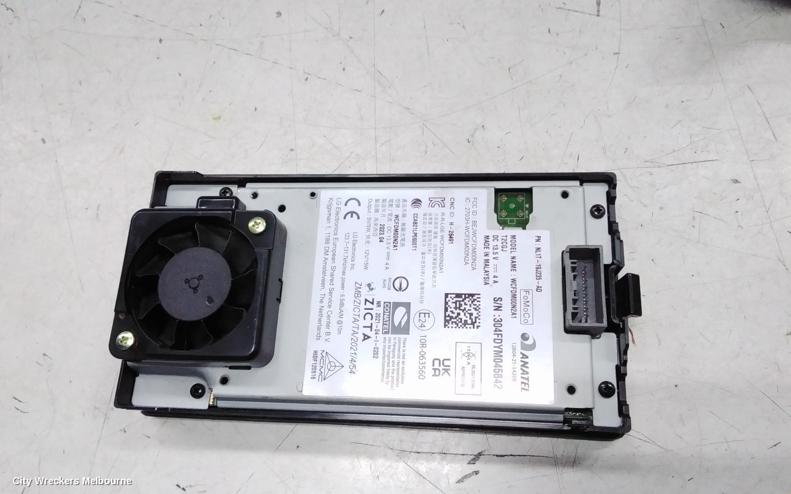 FORD RANGER ECU, RA, WIRELESS CHARGING MODULE, 05/2022 ONWARDS