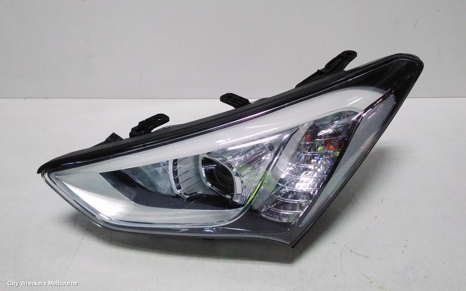 HYUNDAI SANTA FE LEFT HEADLAMP, DM, HALOGEN TYPE, 06/2012 - 05/2015