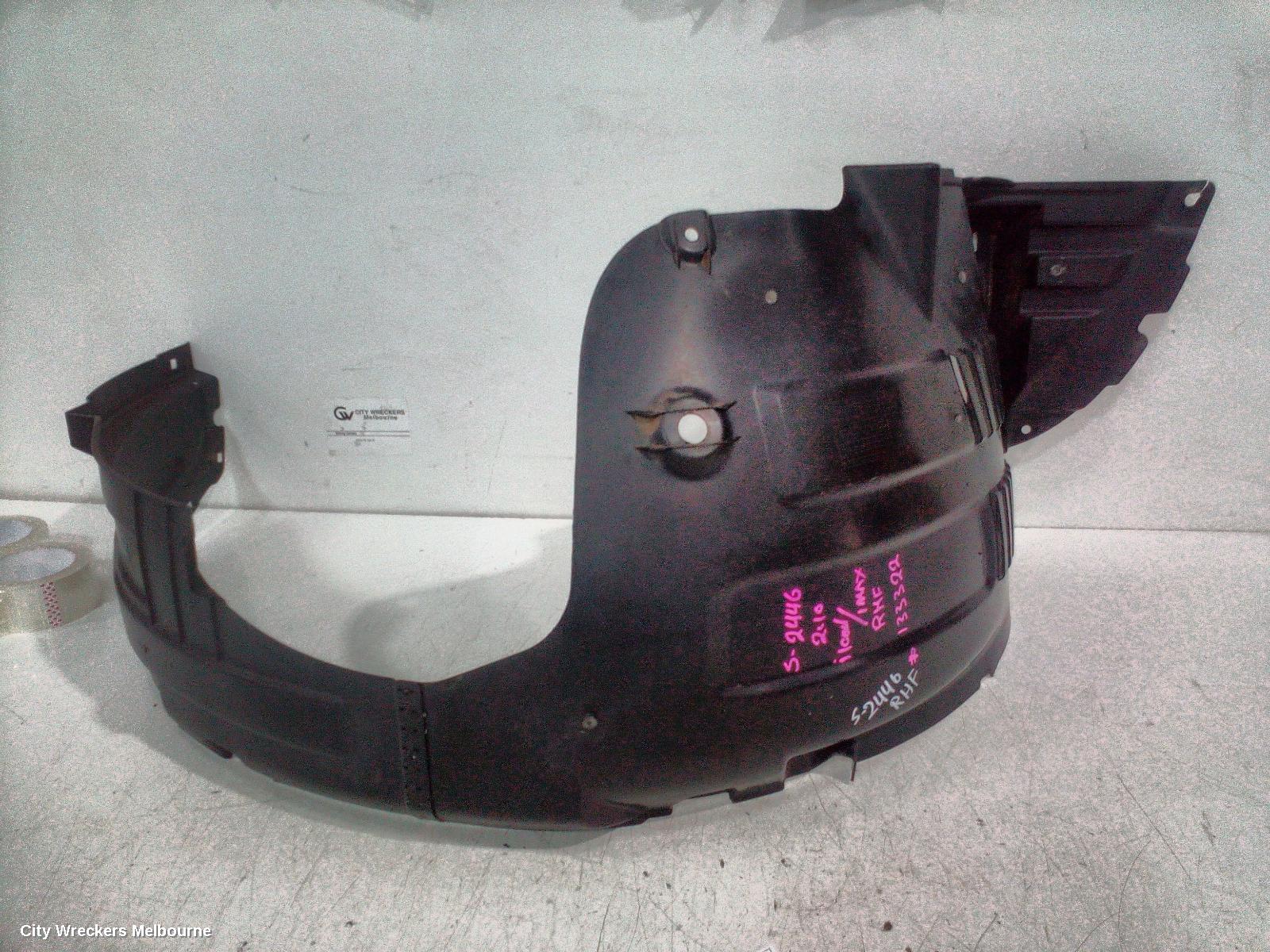 HYUNDAI ILOAD/IMAX RIGHT GUARD LINER, TQ, ILOAD/IMAX, FRONT, 11/2007 - 02/2018