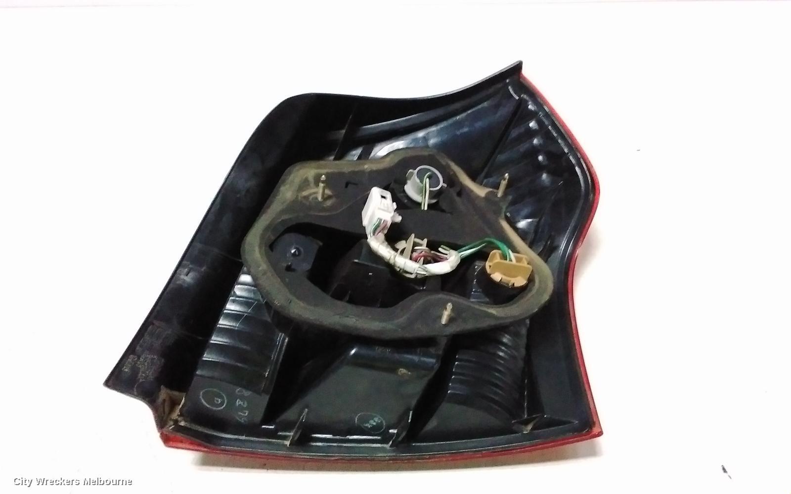 TOYOTA COROLLA LEFT TAILLIGHT, ZZE122 (JAPAN-VIN JTD), HATCH, LENS# 13-65, 12/2001 - 03/2004