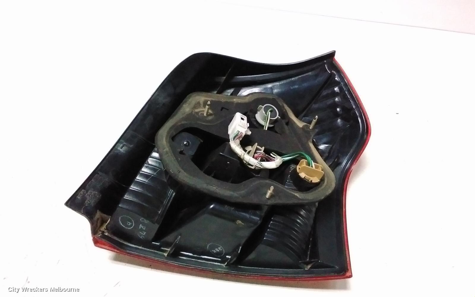 TOYOTA COROLLA LEFT TAILLIGHT, ZZE122 (JAPAN-VIN JTD), HATCH, LENS# 13-65, 12/2001 - 03/2004