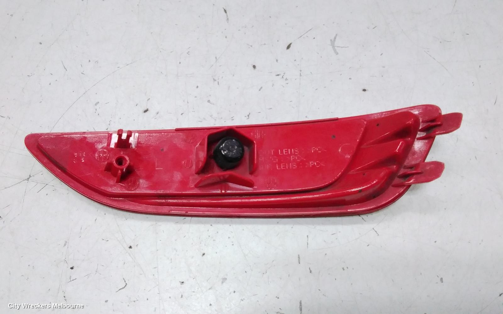 HYUNDAI ACCENT LEFT TAILLIGHT, RB, IN BUMPER REFLECTOR, HATCH, ACTIVE/ELITE/SPORT, 05/2011 - 12/2019