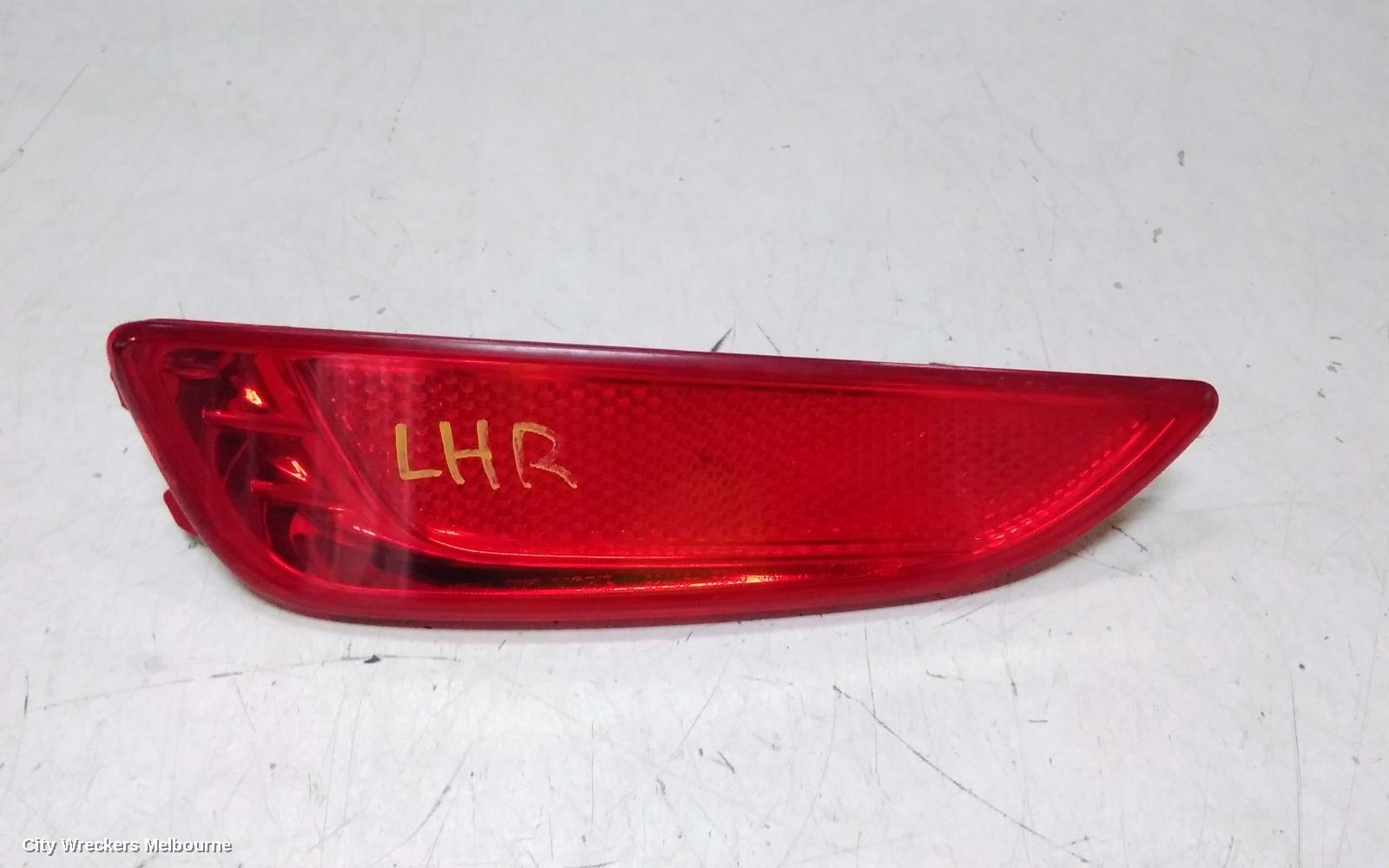 HYUNDAI ACCENT LEFT TAILLIGHT, RB, IN BUMPER REFLECTOR, HATCH, ACTIVE/ELITE/SPORT, 05/2011 - 12/2019