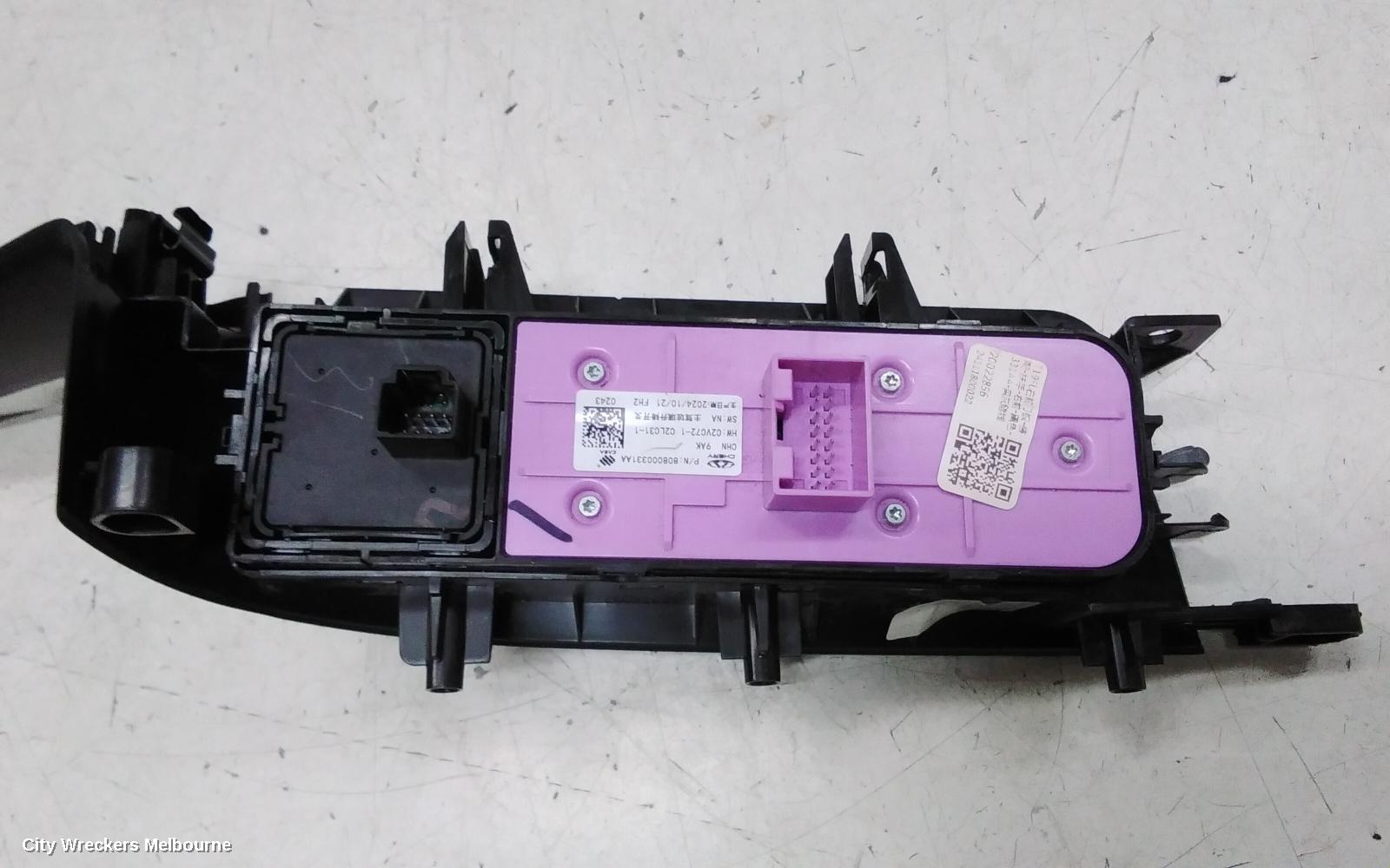 CHERY TIGGO 4 PWR DR WIND SWITCH, 1ST GEN, RH FRONT (MASTER SWITCH), W/ POWER FOLD MIRROR, AUTO TYPE, 06/2024 ONWARDS