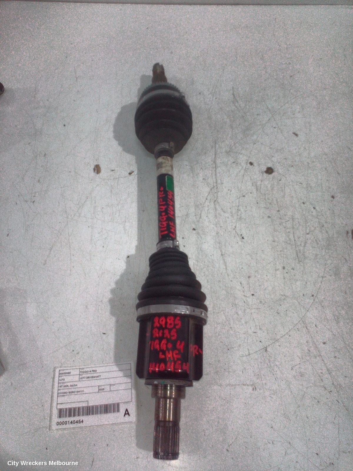 CHERY TIGGO 4 LEFT DRIVESHAFT, 1ST GEN, 06/2024 ONWARDS