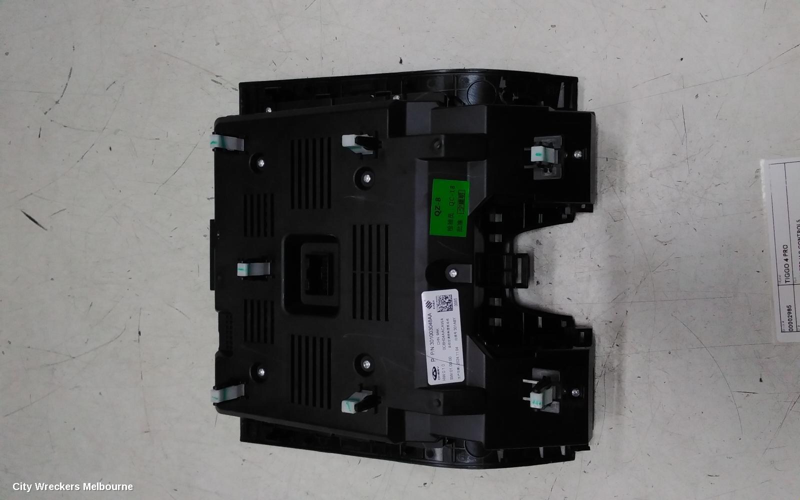 CHERY TIGGO 4 HEATER/AC CONTROLS, 1ST GEN, 06/2024 ONWARDS