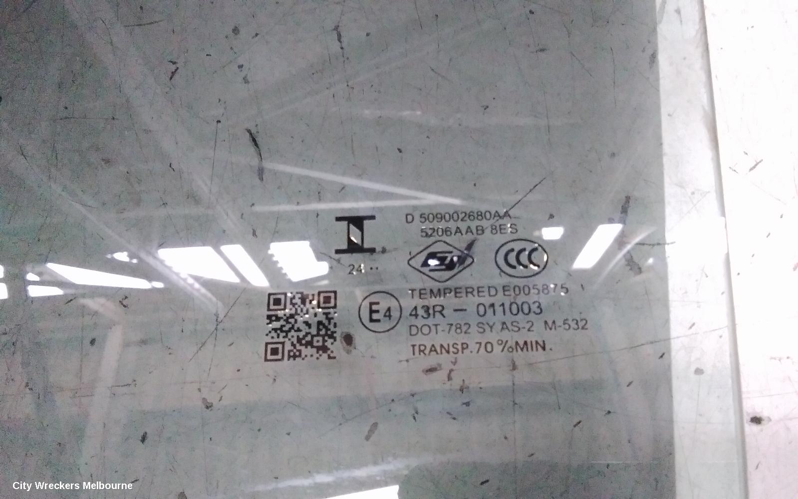 CHERY TIGGO 4 LEFT REAR DOOR WINDOW, 1ST GEN, 06/2024 ONWARDS