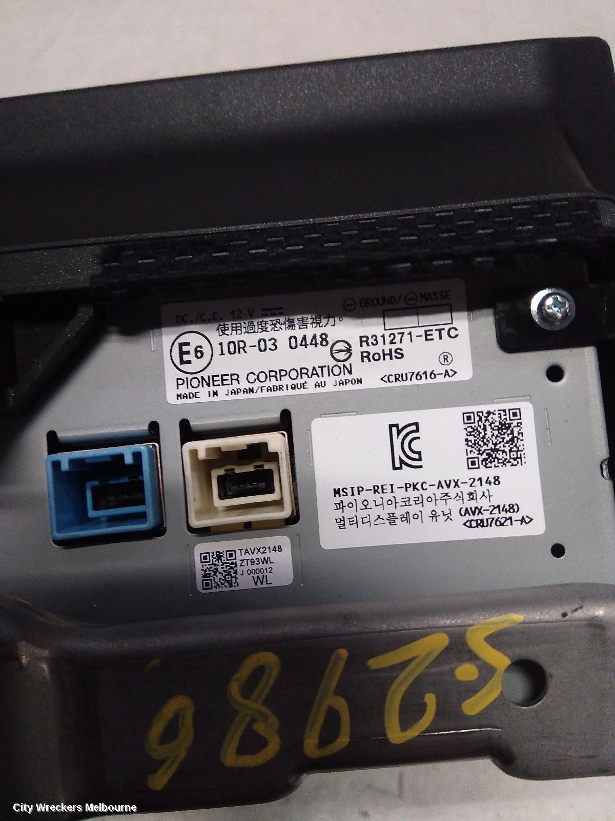 LEXUS NX RADIO/CD/DVD/SAT/TV, TOUCH SCREEN, 7IN,  AGZ/AYZ#, 02/2014 - 08/2017