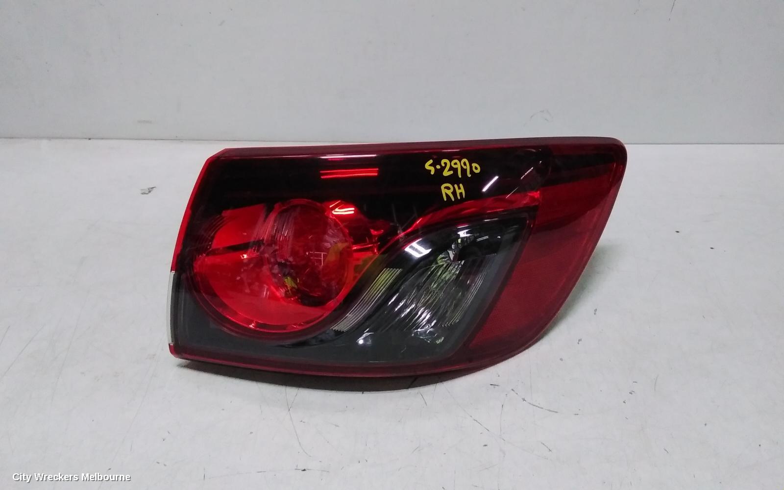 MAZDA CX9 RIGHT TAILLIGHT, TB, 10/2012 - 12/2015