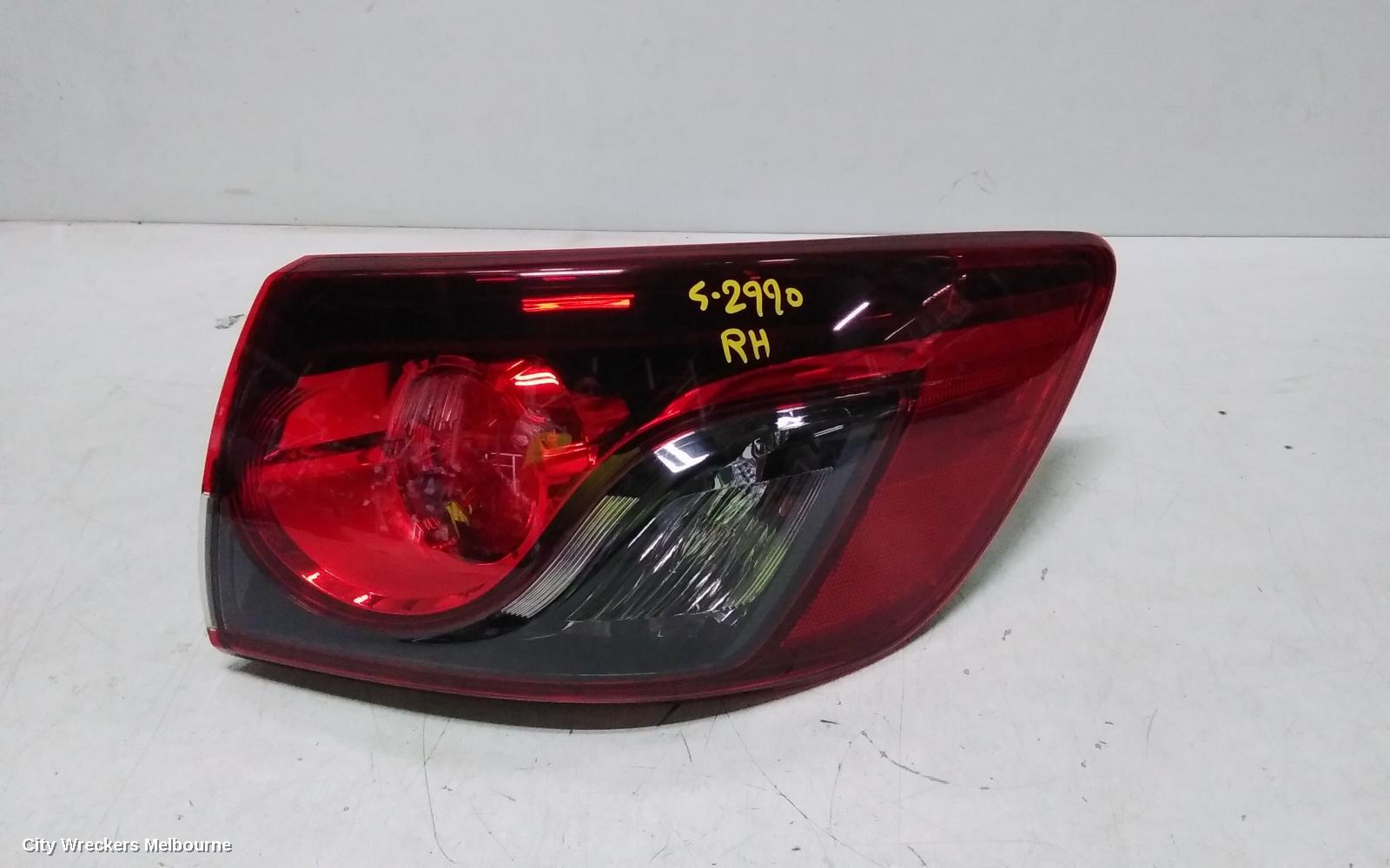 MAZDA CX9 RIGHT TAILLIGHT, TB, 10/2012 - 12/2015