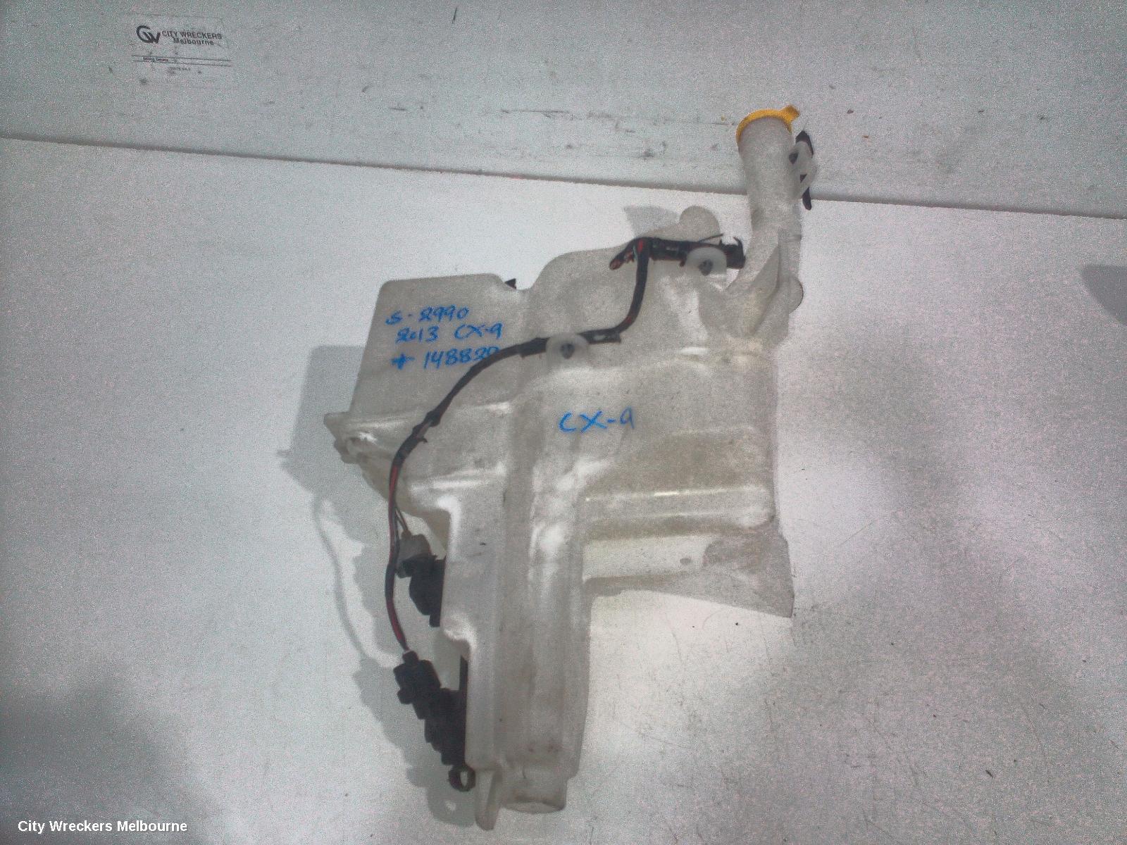 MAZDA CX9 WASHER BOTTLE, TB, NON H/LAMP WASHER TYPE, 10/2012 - 12/2015