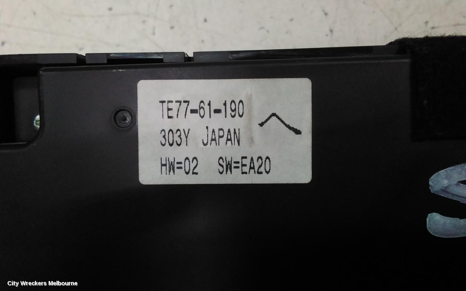 MAZDA CX9 HEATER/AC CONTROLS, MAIN CONTROL, W/O HEATED SEAT TYPE, TB, 06/2009 - 12/2015