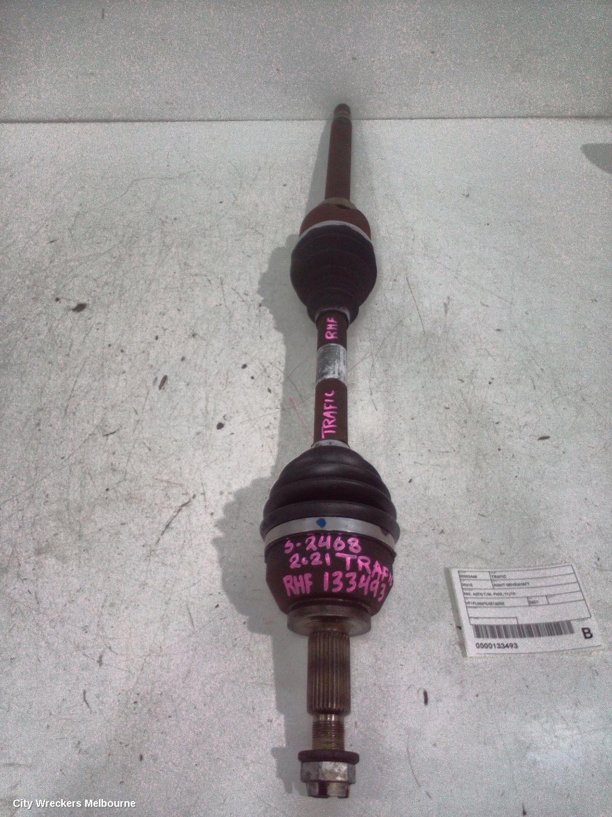 RENAULT TRAFIC RIGHT DRIVESHAFT, X82, AUTO T/M, FWD, 11/2019 ONWARDS