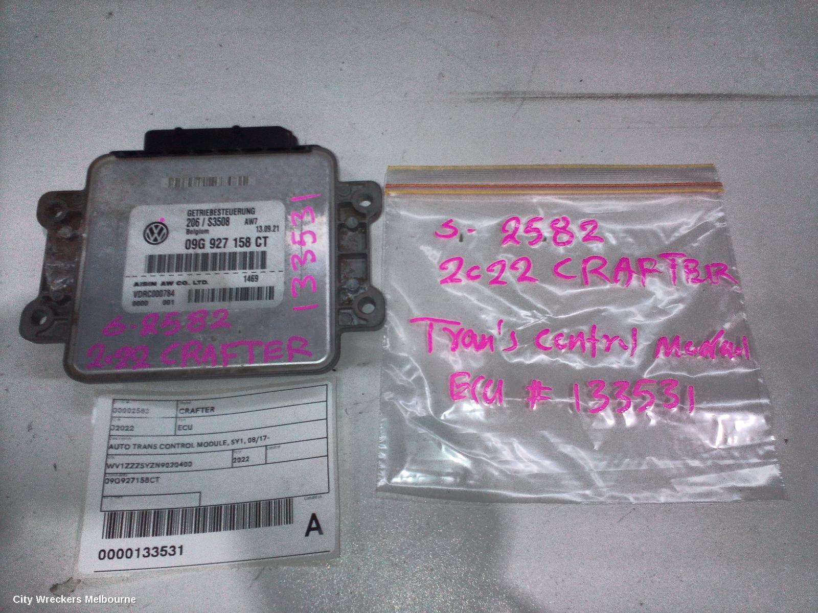 VOLKSWAGEN CRAFTER ECU, AUTO TRANS CONTROL MODULE, SY1, 08/2017 ONWARDS
