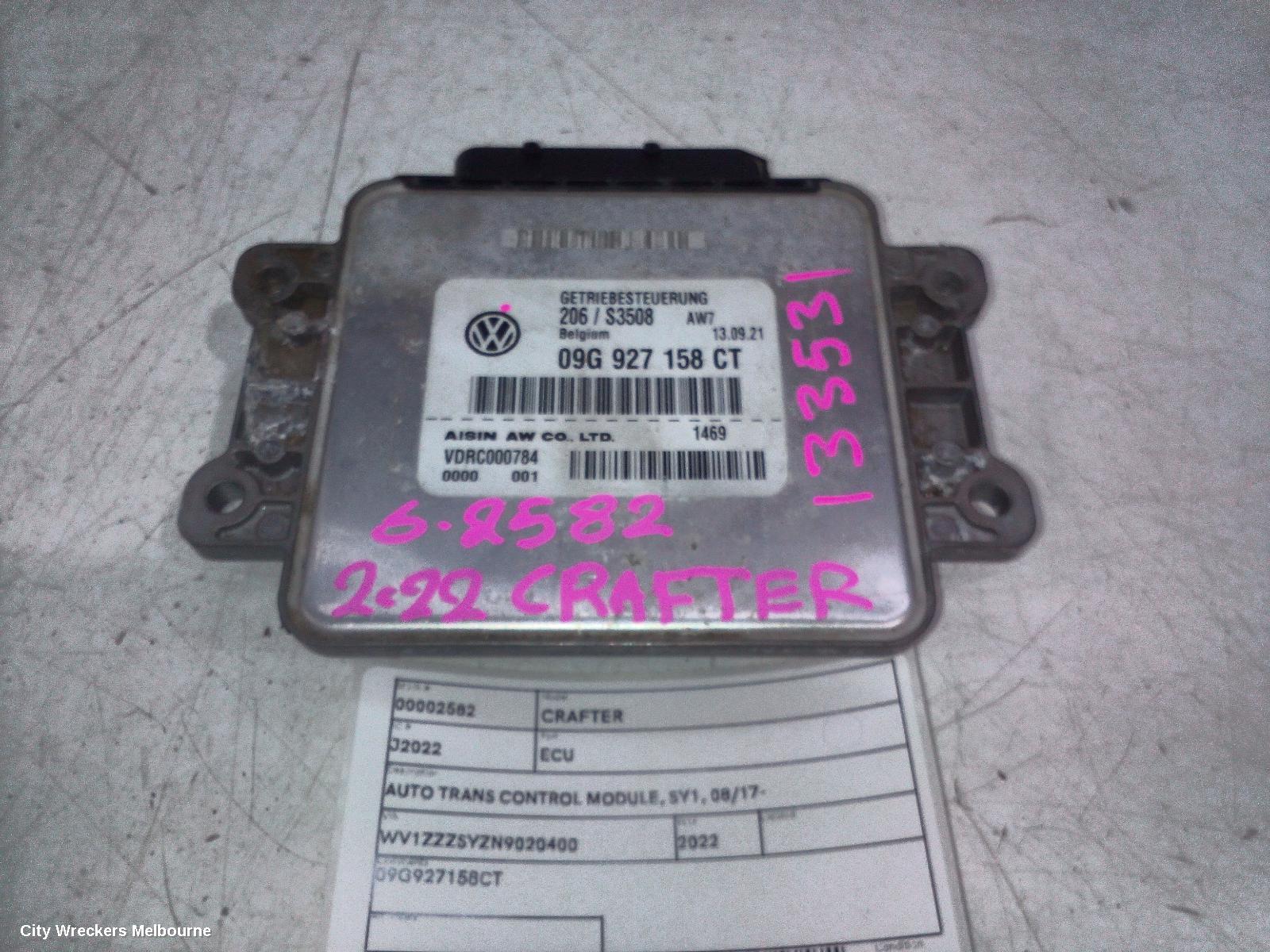 VOLKSWAGEN CRAFTER ECU, AUTO TRANS CONTROL MODULE, SY1, 08/2017 ONWARDS