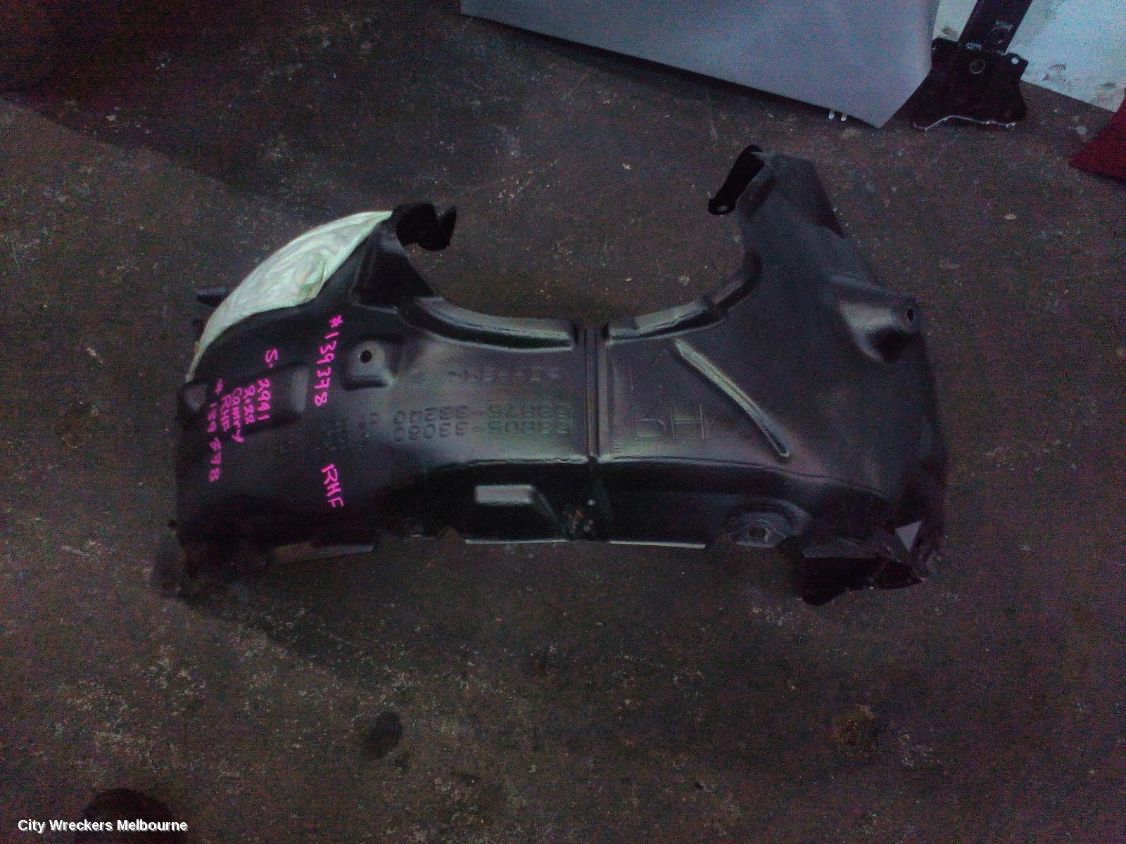 TOYOTA CAMRY RIGHT GUARD LINER, XV70, FRONT, 09/2017 - 05/2024