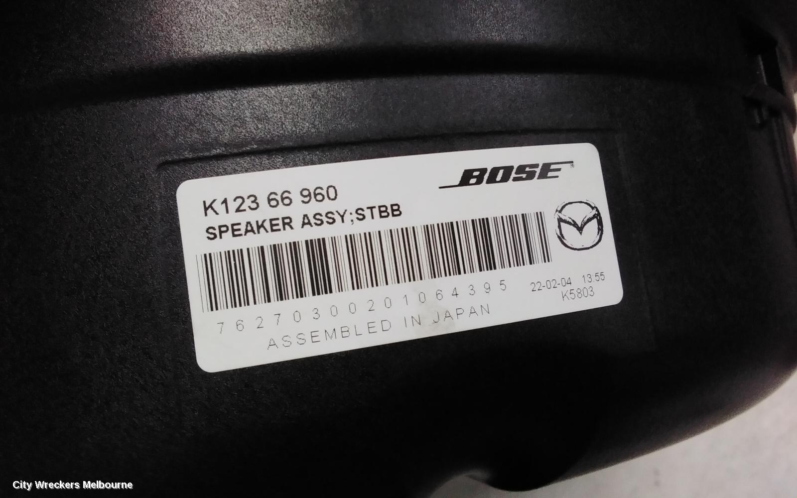 MAZDA CX30 SPEAKER, DM, 10/2019 ONWARDS