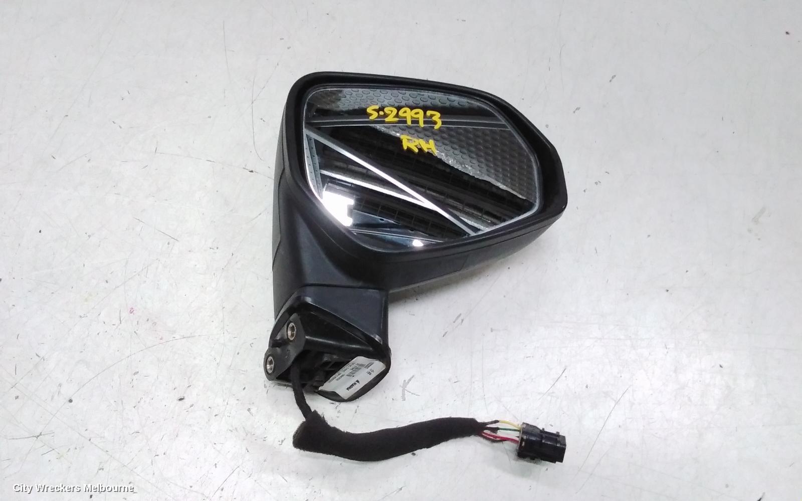 MG MG3 RIGHT DOOR MIRROR, SZP1, W/ ELECT ADJ TYPE, BLACK, 07/2016 ONWARDS