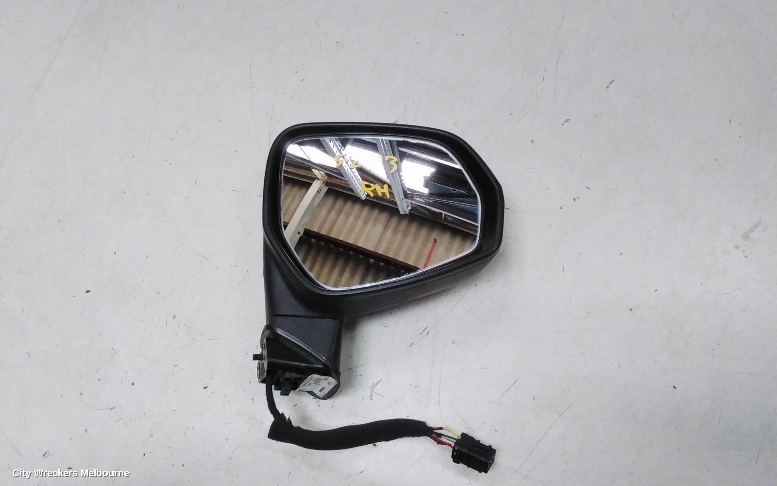 MG MG3 RIGHT DOOR MIRROR, SZP1, W/ ELECT ADJ TYPE, BLACK, 07/2016 ONWARDS