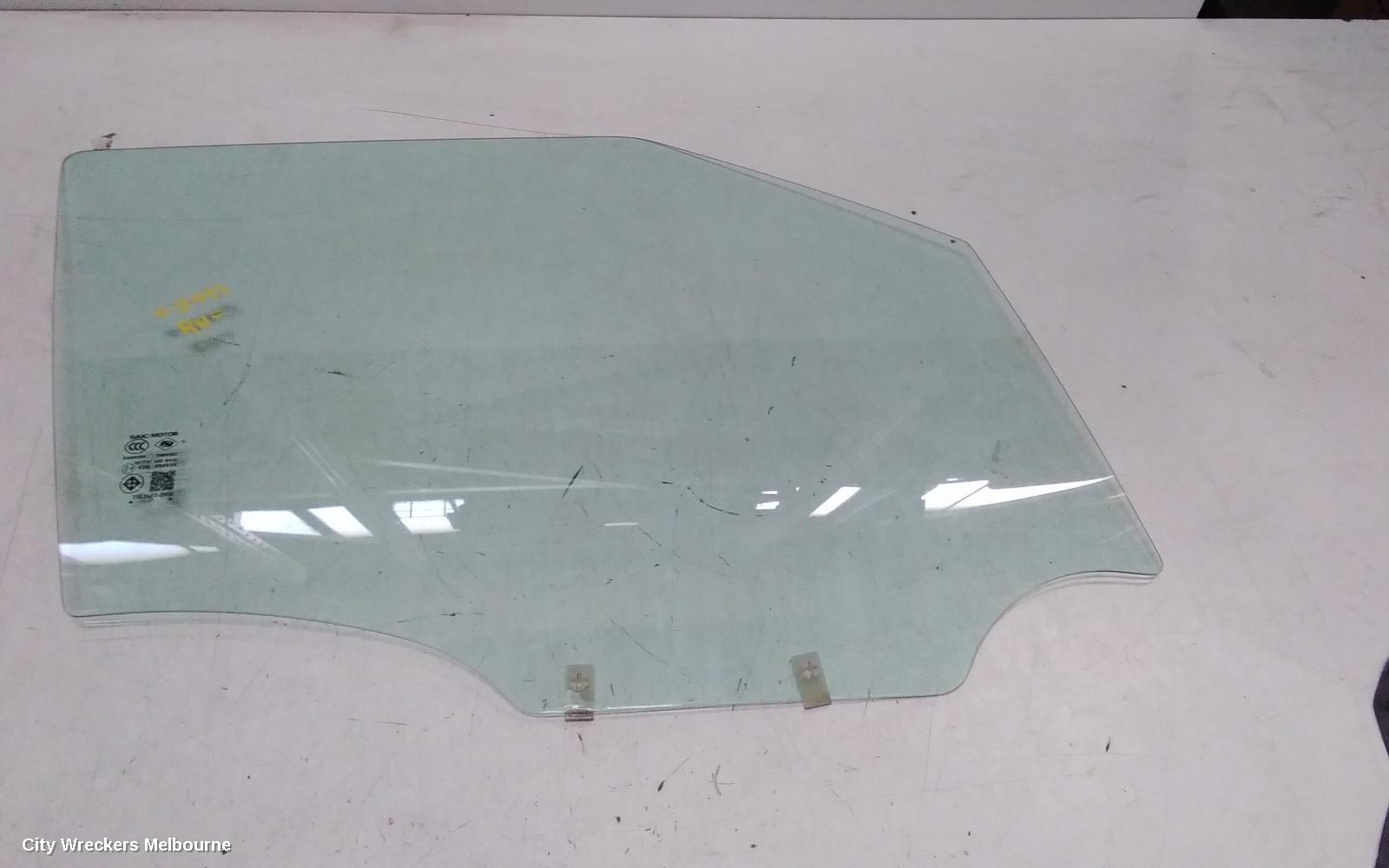 MG MG3 RIGHT FRONT DOOR WINDOW, SZP1, NON TINTED TYPE, 07/2016 ONWARDS