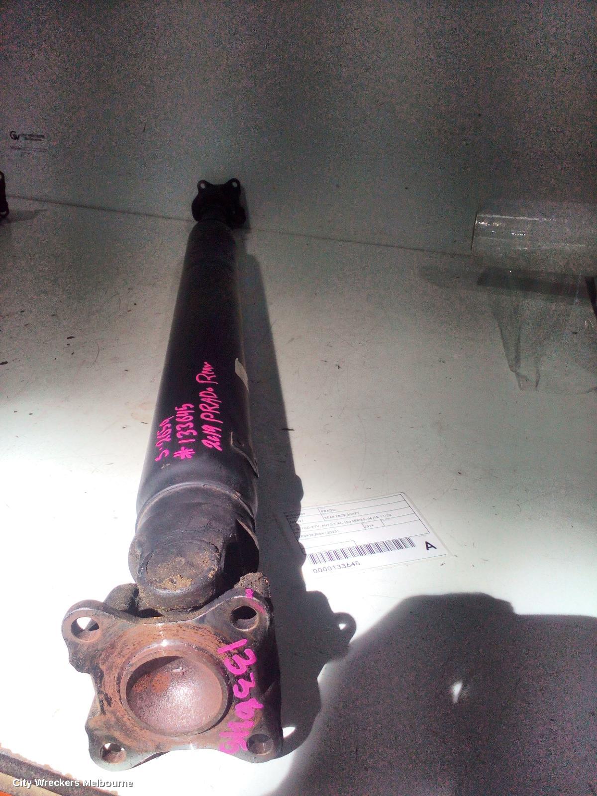 TOYOTA PRADO REAR DRIVE SHAFT, 150 SERIES, DIESEL, 2.8, 1GD-FTV, AUTO T/M, 06/2015 - 11/2023