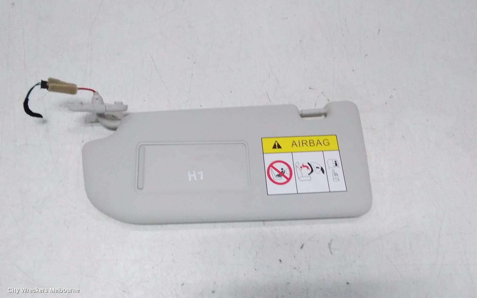 MG HS SUNVISOR, SAS23, LH SIDE, 08/2019 - 12/2024
