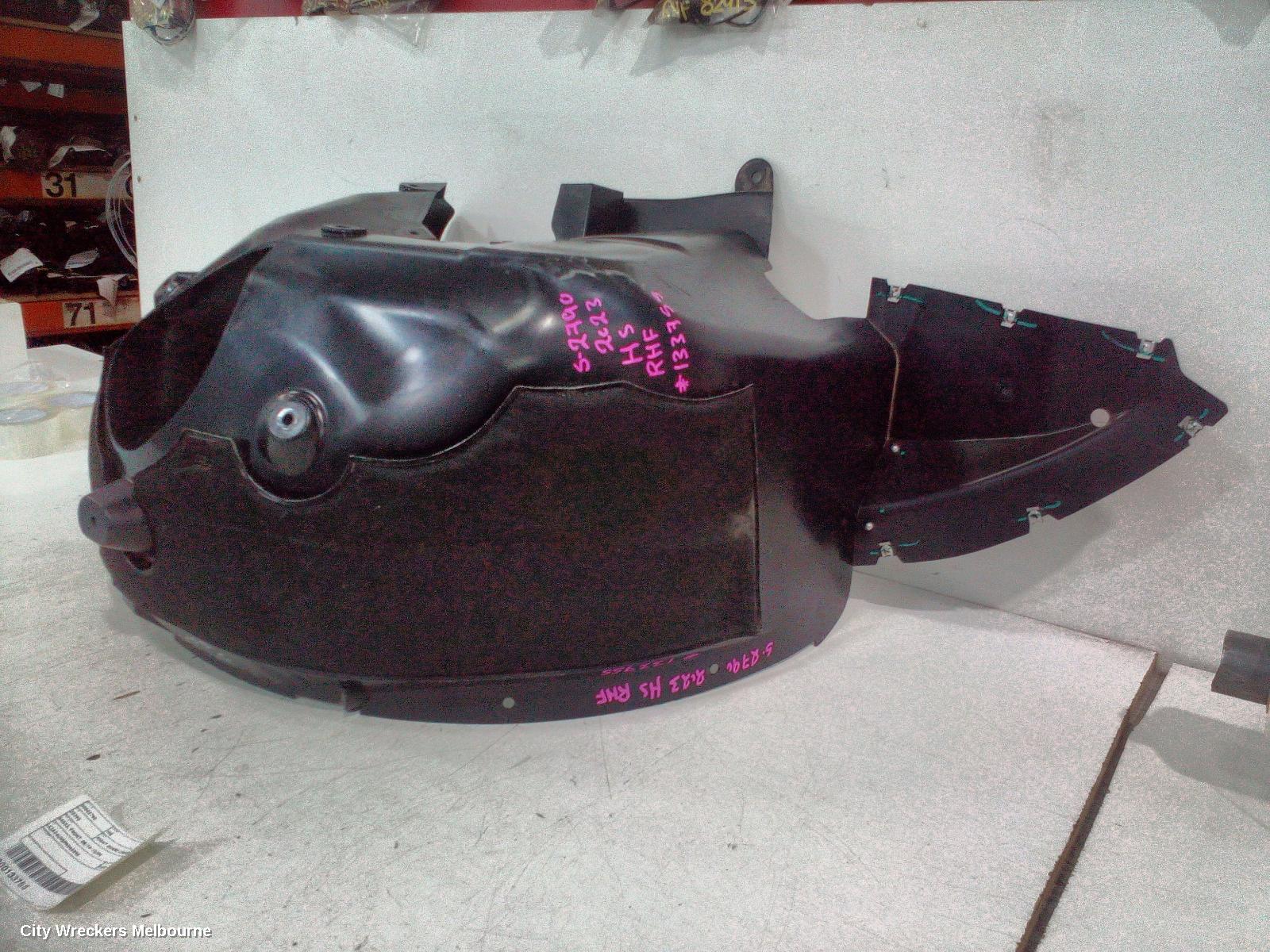 MG HS RIGHT GUARD LINER, SAS23, FRONT, 08/2019 - 12/2024