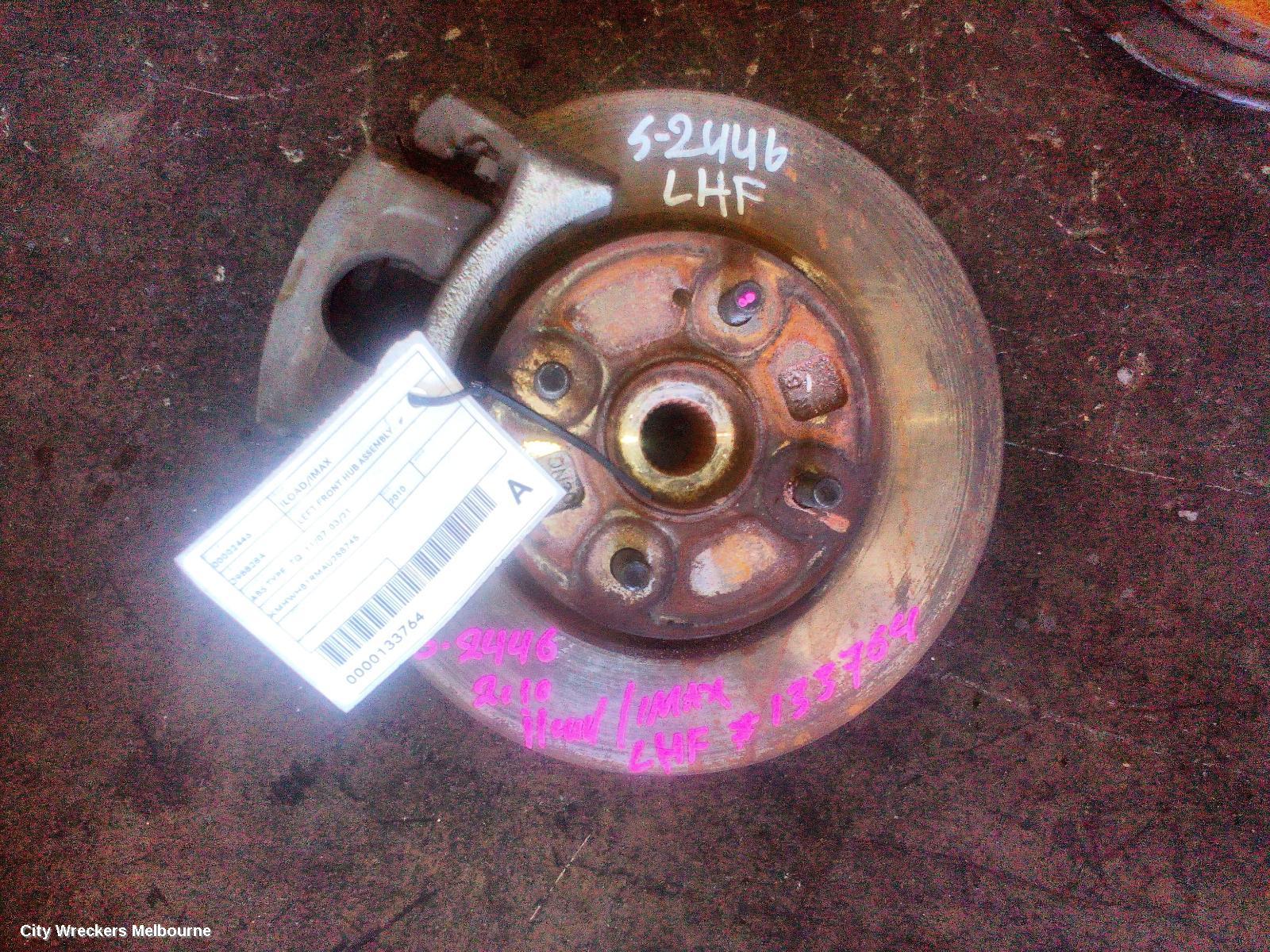 HYUNDAI ILOAD/IMAX LEFT FRONT HUB ASSEMBLY, ABS TYPE, TQ, 11/2007 - 03/2021