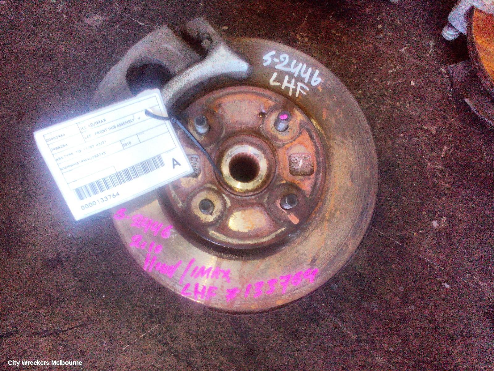 HYUNDAI ILOAD/IMAX LEFT FRONT HUB ASSEMBLY, ABS TYPE, TQ, 11/2007 - 03/2021