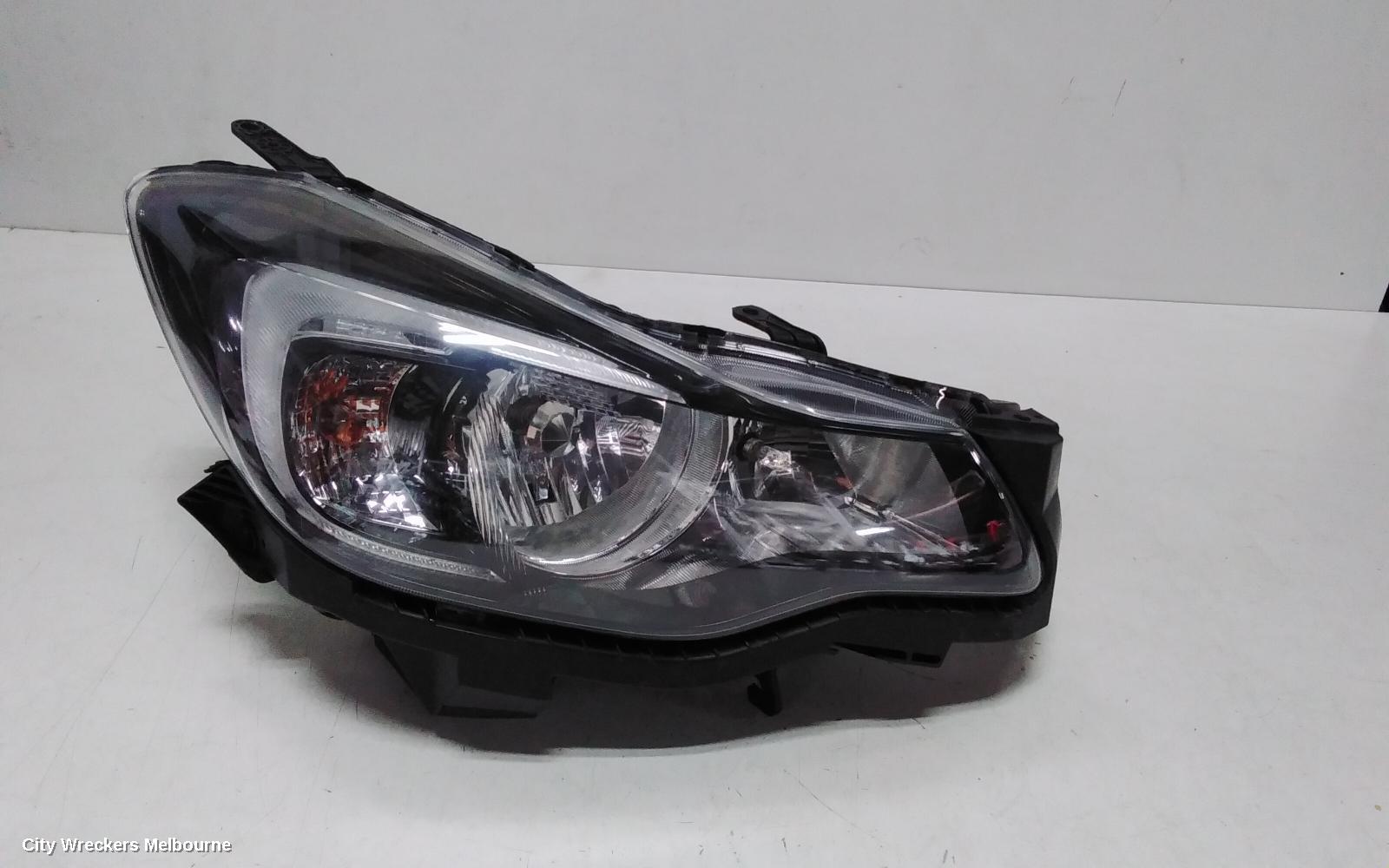 SUBARU IMPREZA RIGHT HEADLAMP, G4, HALOGEN, BLACK INSERT TYPE, 10/2015 - 08/2017