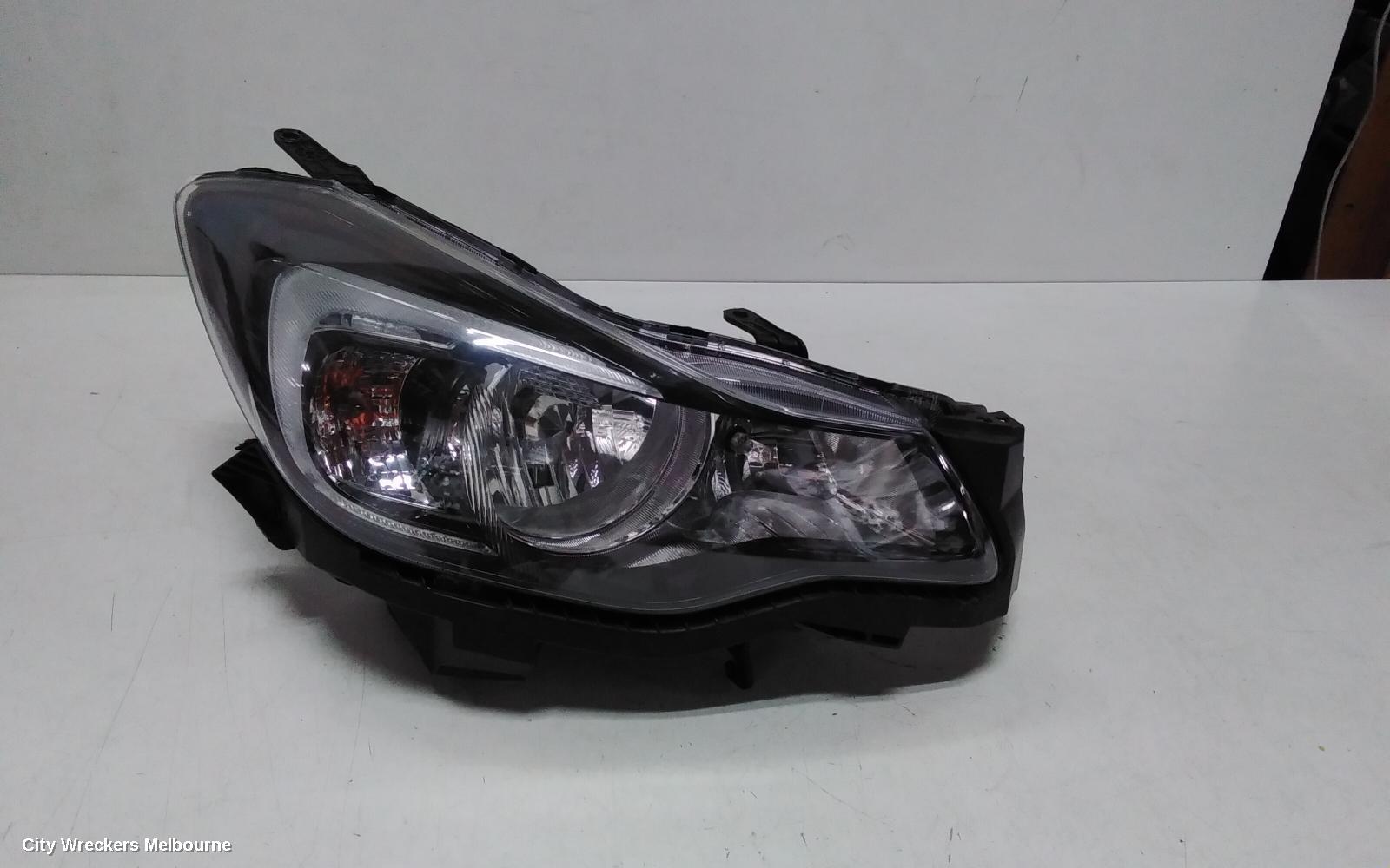 SUBARU IMPREZA RIGHT HEADLAMP, G4, HALOGEN, BLACK INSERT TYPE, 10/2015 - 08/2017
