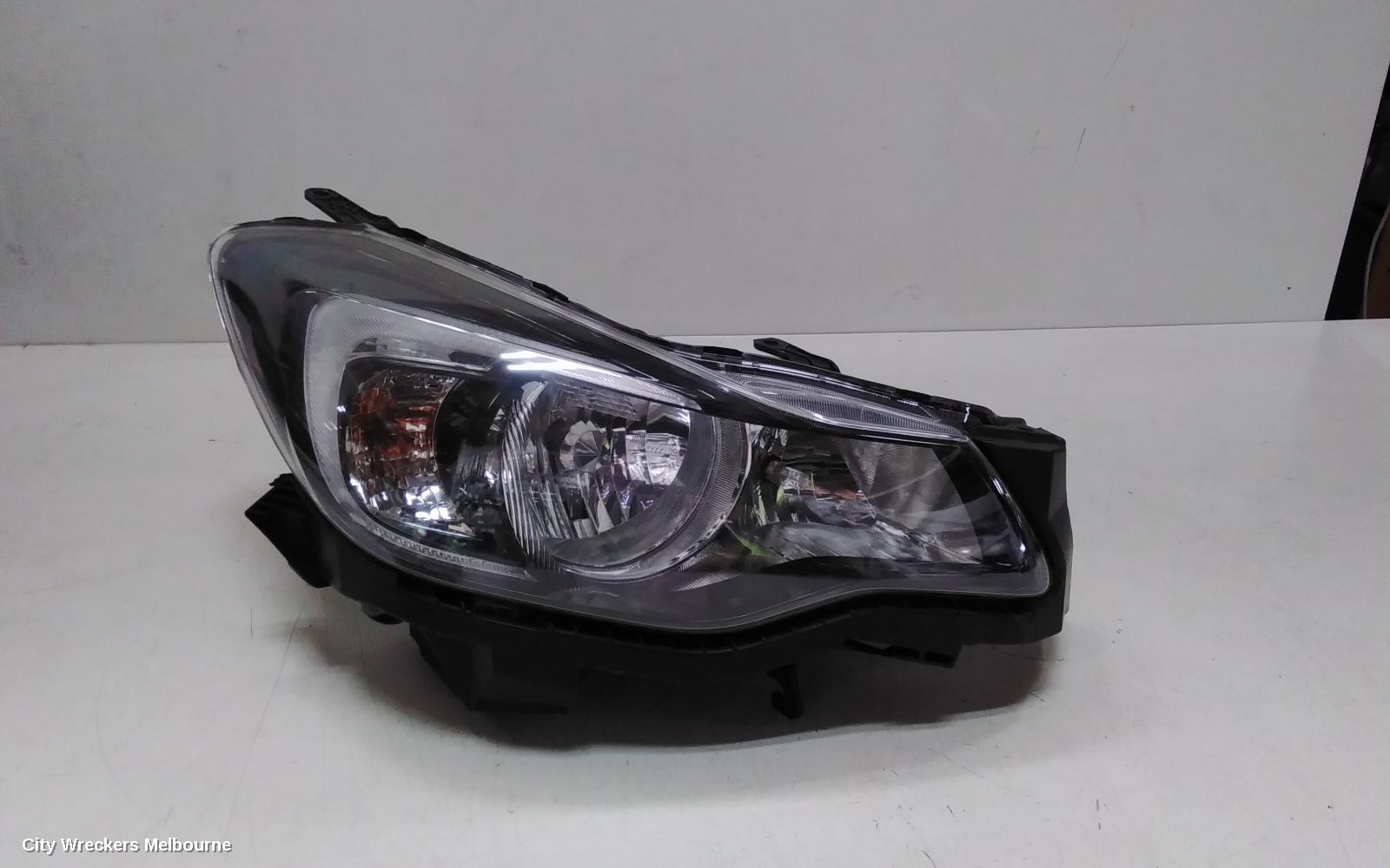SUBARU IMPREZA RIGHT HEADLAMP, G4, HALOGEN, BLACK INSERT TYPE, 10/2015 - 08/2017