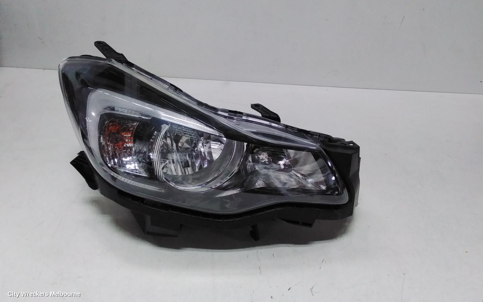 SUBARU IMPREZA RIGHT HEADLAMP, G4, HALOGEN, BLACK INSERT TYPE, 10/2015 - 08/2017