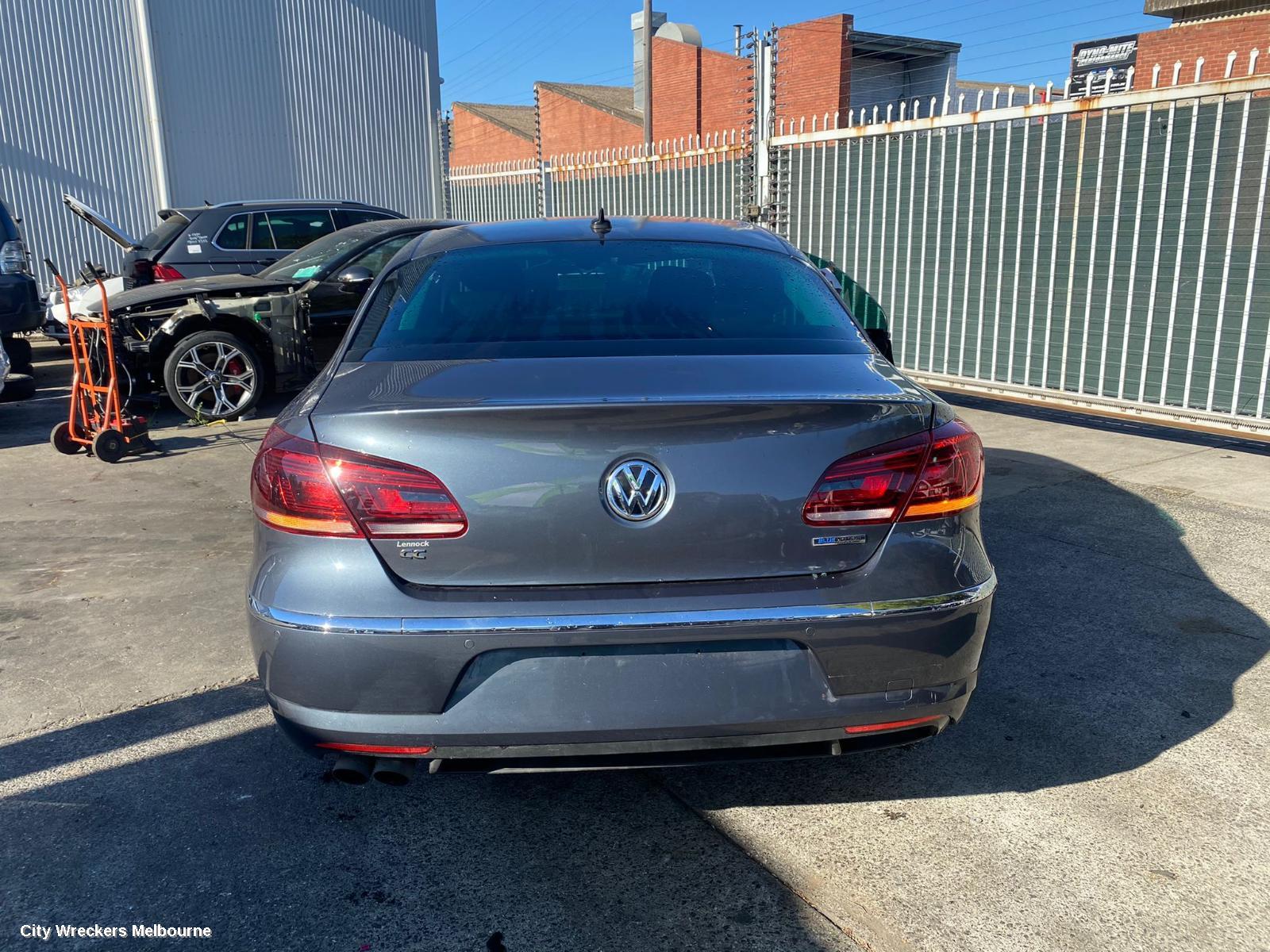 VOLKSWAGEN PASSAT REAR BUMPER, 3CC, SEDAN, W/ PARK ASSIST TYPE, 03/2012 - 01/2016