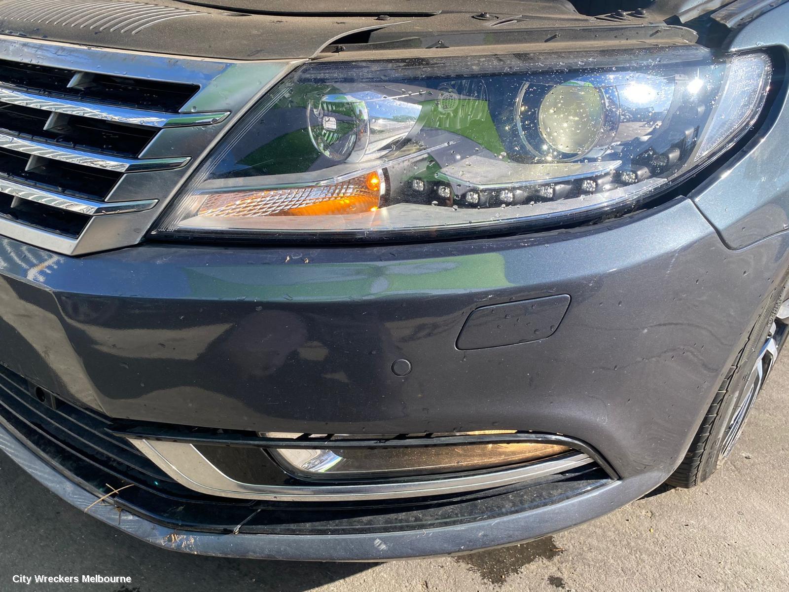 VOLKSWAGEN PASSAT REAR BUMPER, 3CC, SEDAN, W/ PARK ASSIST TYPE, 03/2012 - 01/2016