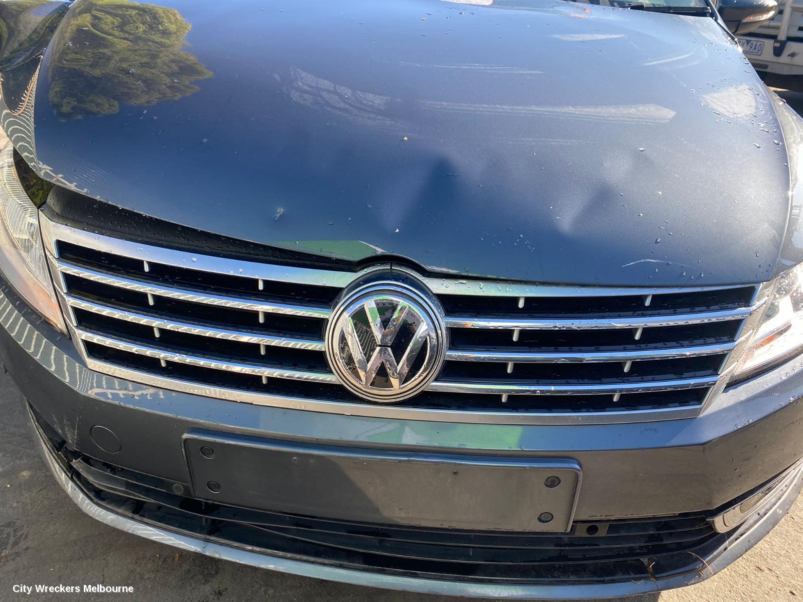 VOLKSWAGEN PASSAT REAR BUMPER, 3CC, SEDAN, W/ PARK ASSIST TYPE, 03/2012 - 01/2016