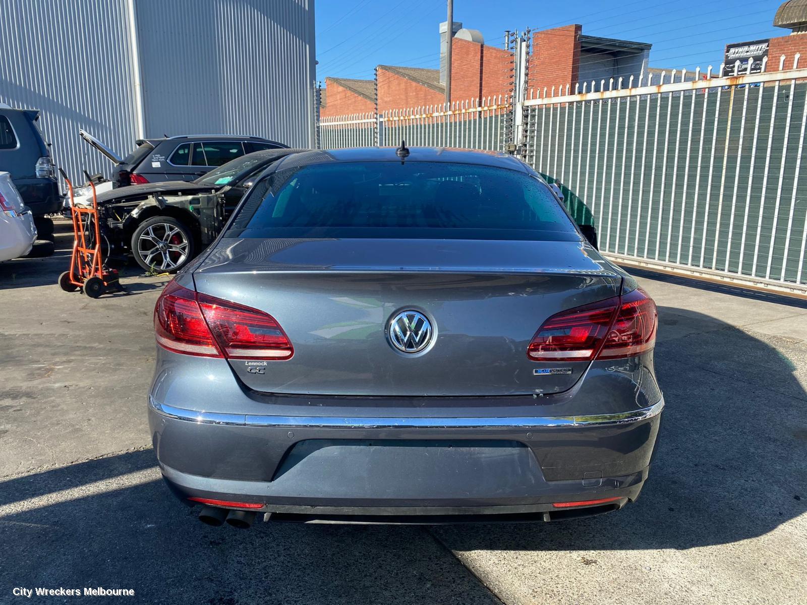 VOLKSWAGEN PASSAT REAR BUMPER, 3CC, SEDAN, W/ PARK ASSIST TYPE, 03/2012 - 01/2016