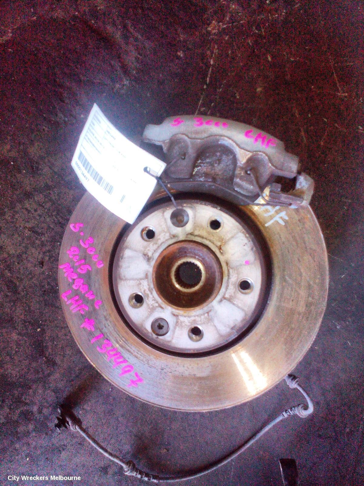 RENAULT MEGANE LEFT FRONT HUB ASSEMBLY, X32/X95, 09/2010 - 05/2016