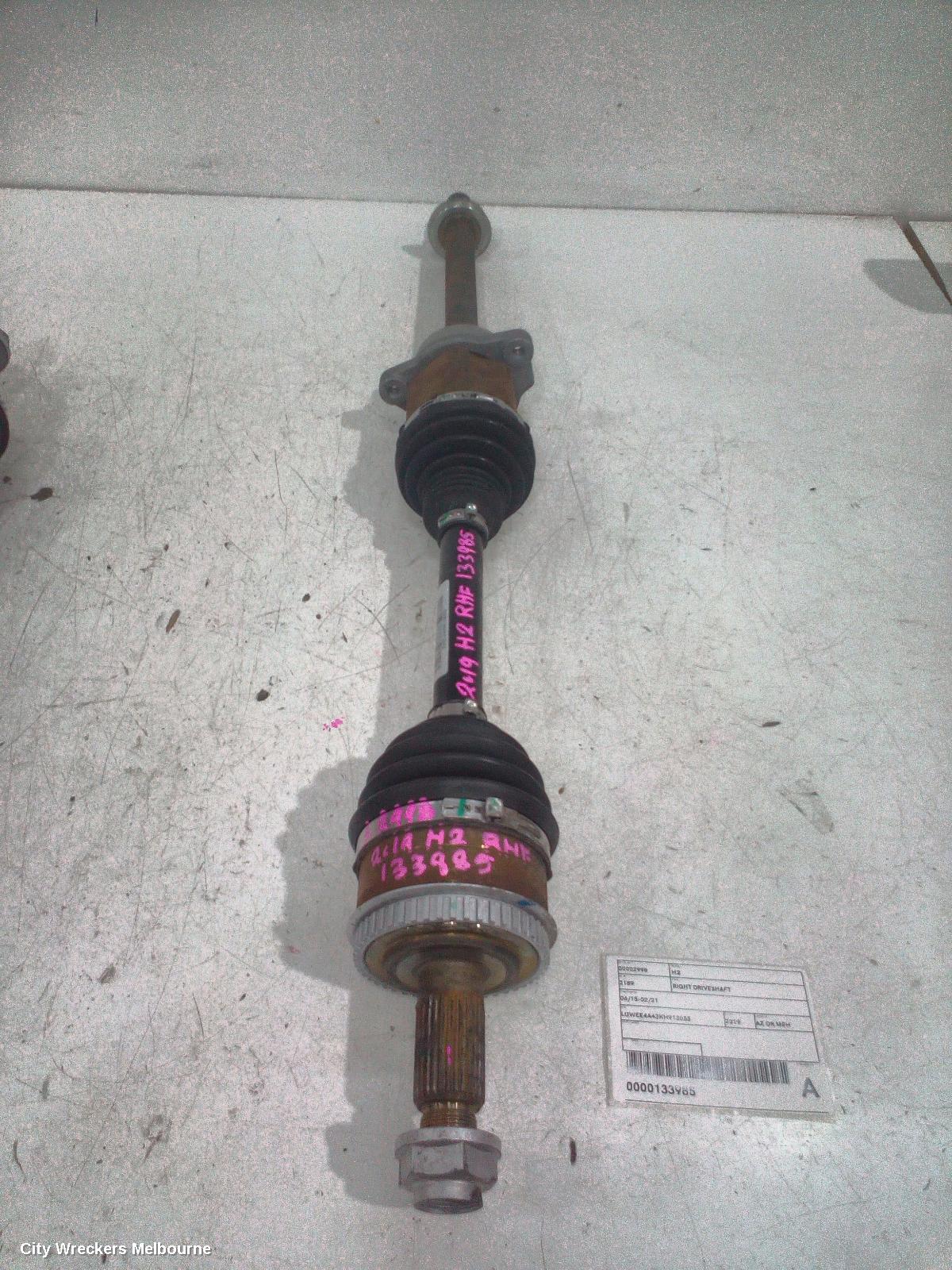 HAVAL H2 RIGHT DRIVESHAFT, 06/2015 - 02/2021