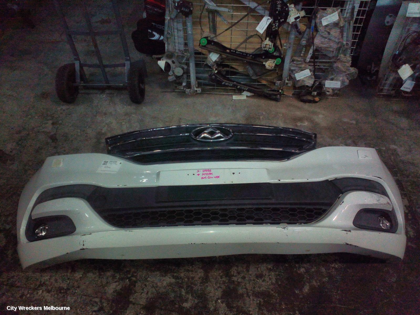 LDV G10 FRONT BUMPER, SV7A, WAGON, BUMPER BAR, W/ HEADLAMP WASHER JET TYPE, 04/2015 - 08/2022