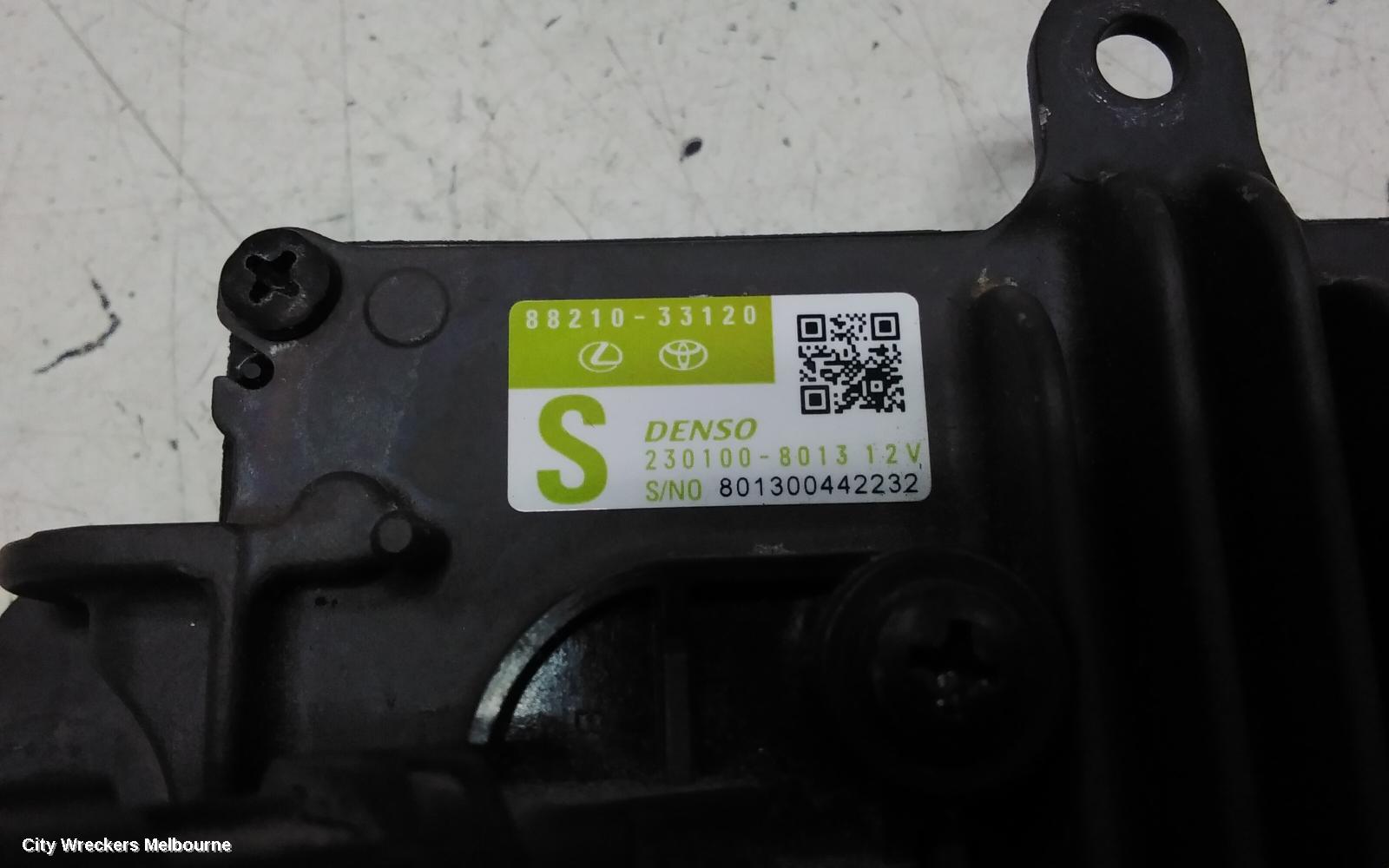 TOYOTA COROLLA REVERSE CAMERA, FRONT RADAR SENSOR (BEHIND GRILLE MOUNTED), E210, 07/2018 - 08/2022