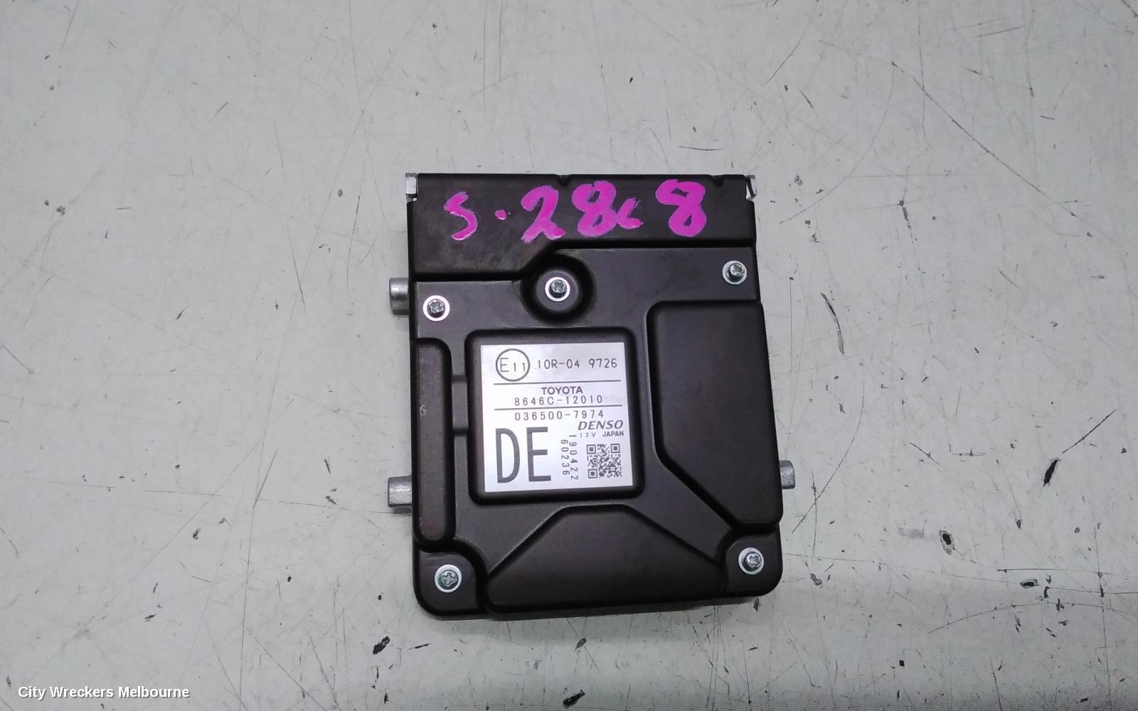 TOYOTA COROLLA REVERSE CAMERA, FRONT CAMERA (WINDSCREEN MOUNTED), E210, 07/2018 - 08/2022