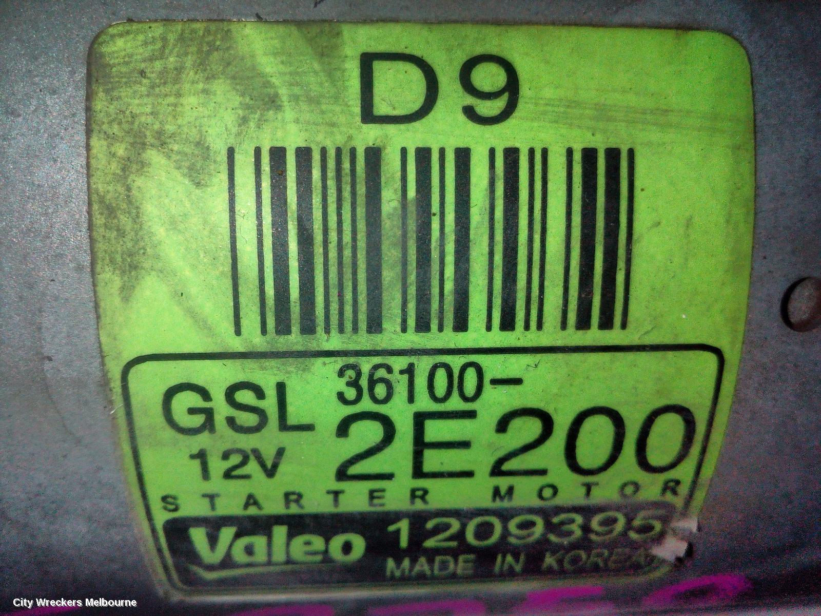 KIA CERATO STARTER, PETROL, 2.0, G4NA, BD, 04/2018 - 09/2024