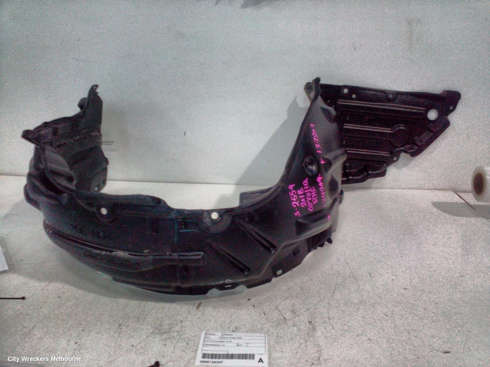 TOYOTA COROLLA RIGHT GUARD LINER, E210, HATCH/SEDAN, 07/2018 ONWARDS
