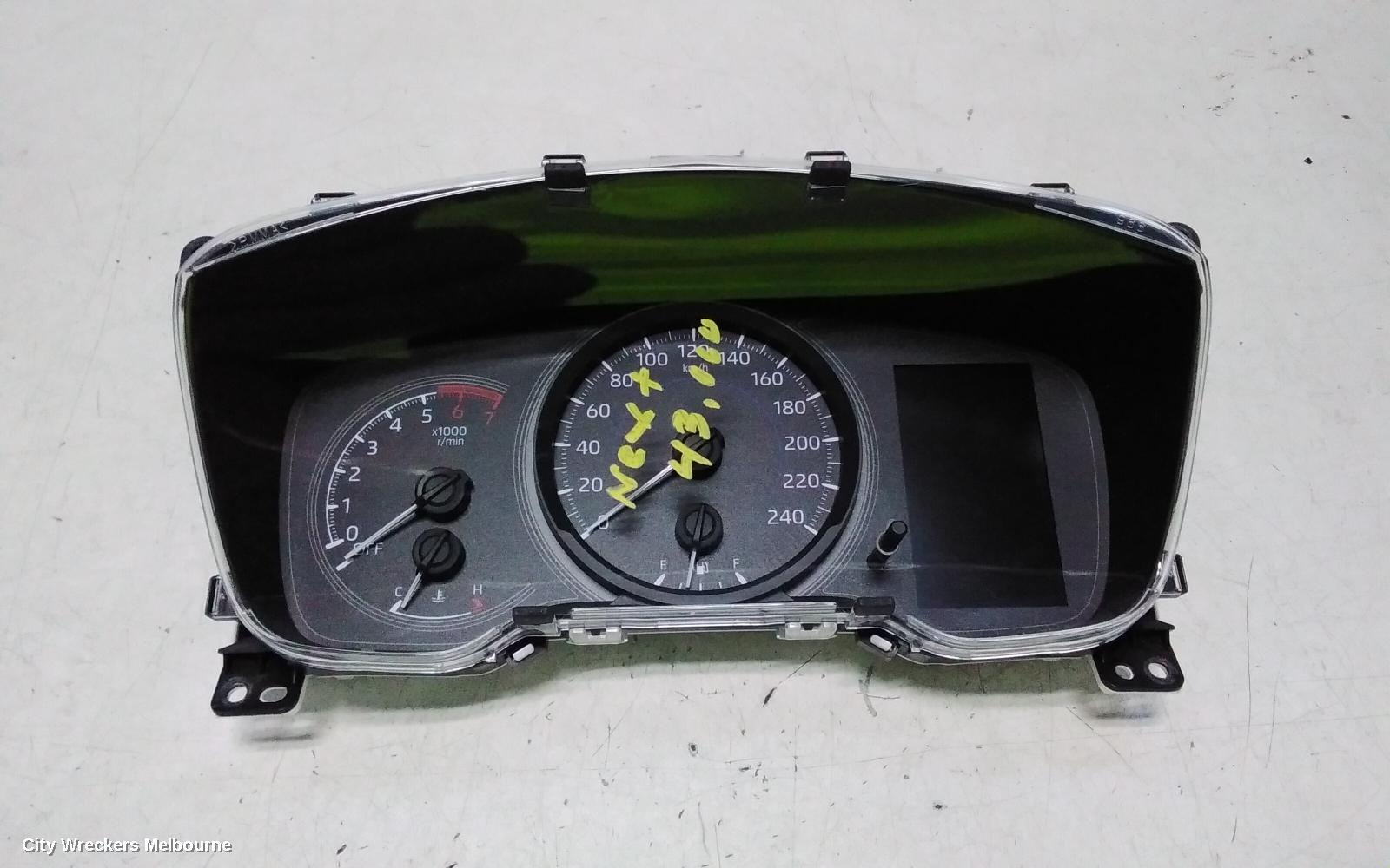 TOYOTA COROLLA INSTRUMENT CLUSTER, INSTRUMENT CLUSTER, AUTO T/M, HATCH, HYBRID, ASCENT SPORT/SX, ZWE211R, 07/2018 ONWARDS