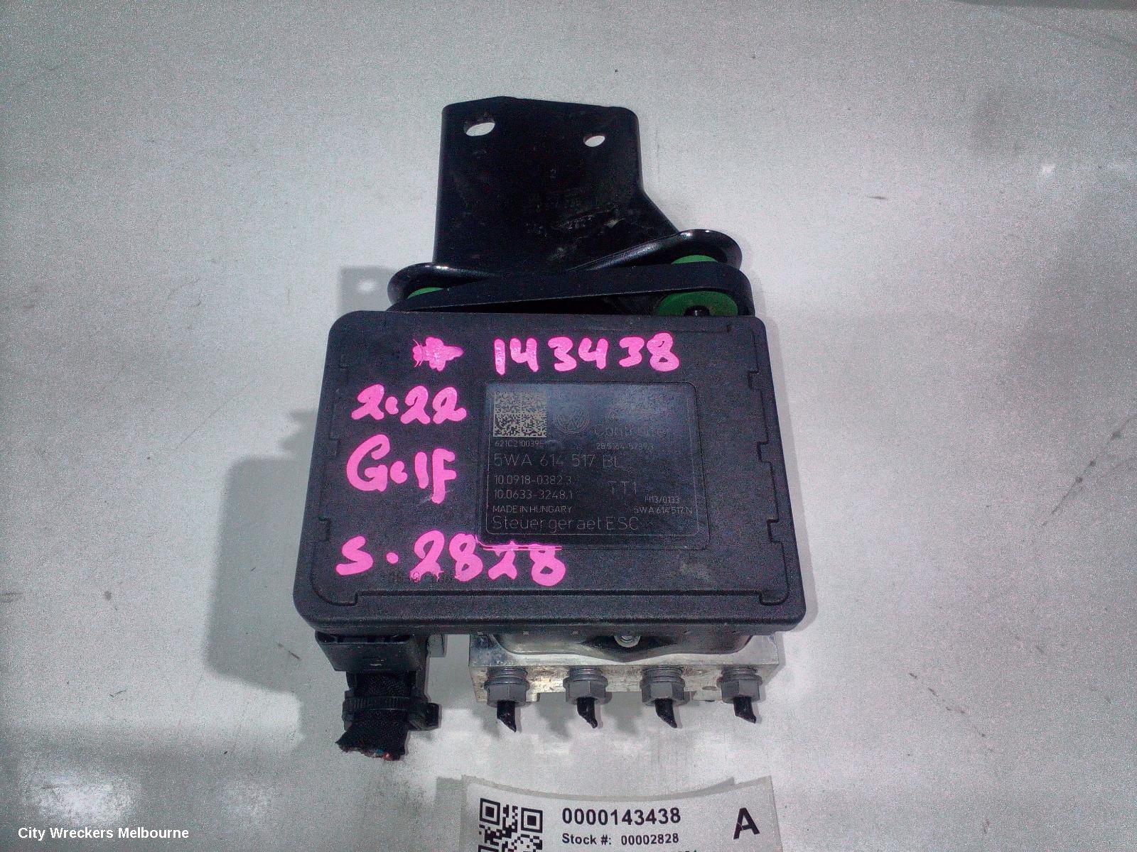VOLKSWAGEN GOLF ABS PUMP/MODULATOR, GEN 8, 09/2020 ONWARDS